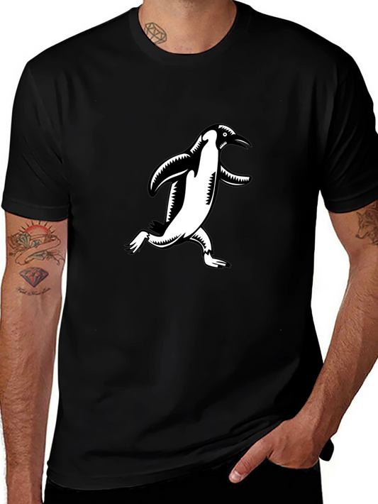Penguin Graphic Tee - Black Cotton