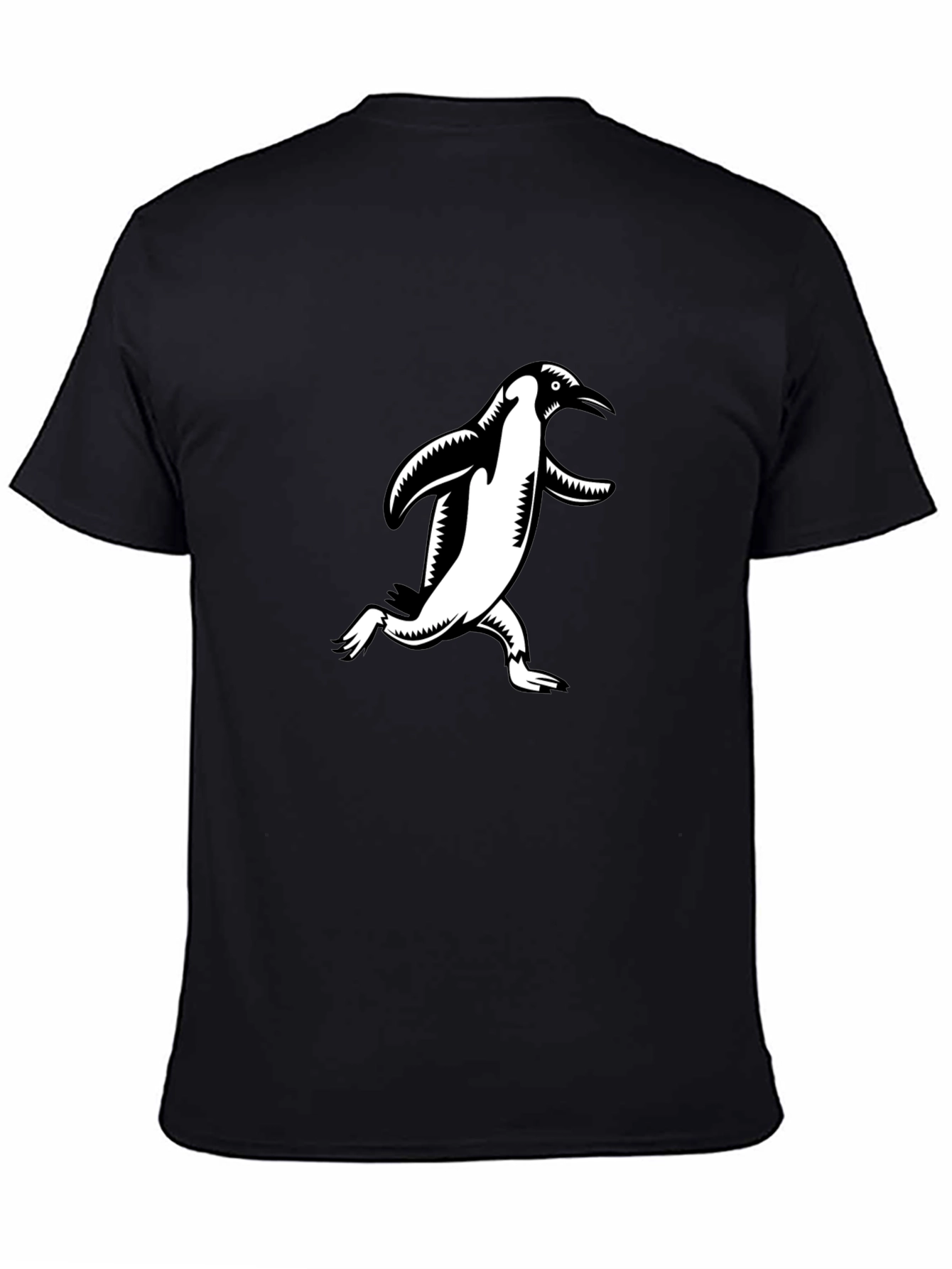 Penguin Graphic Tee - Black Cotton