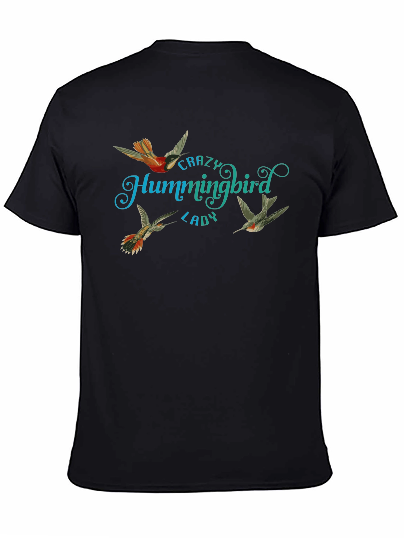 Crazy Hummingbird Lady Graphic Tee