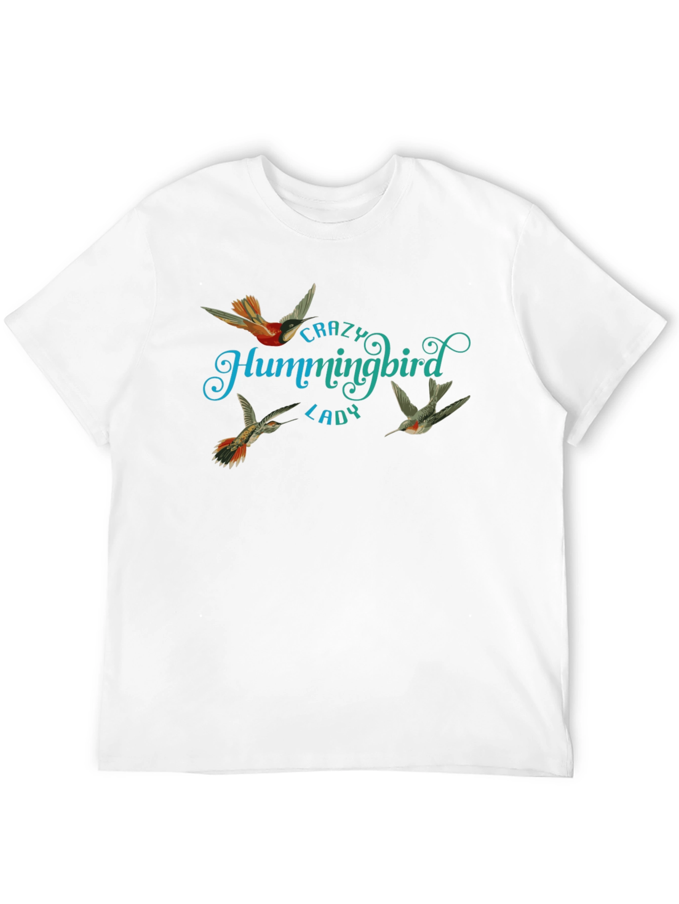 Crazy Hummingbird Lady Graphic Tee