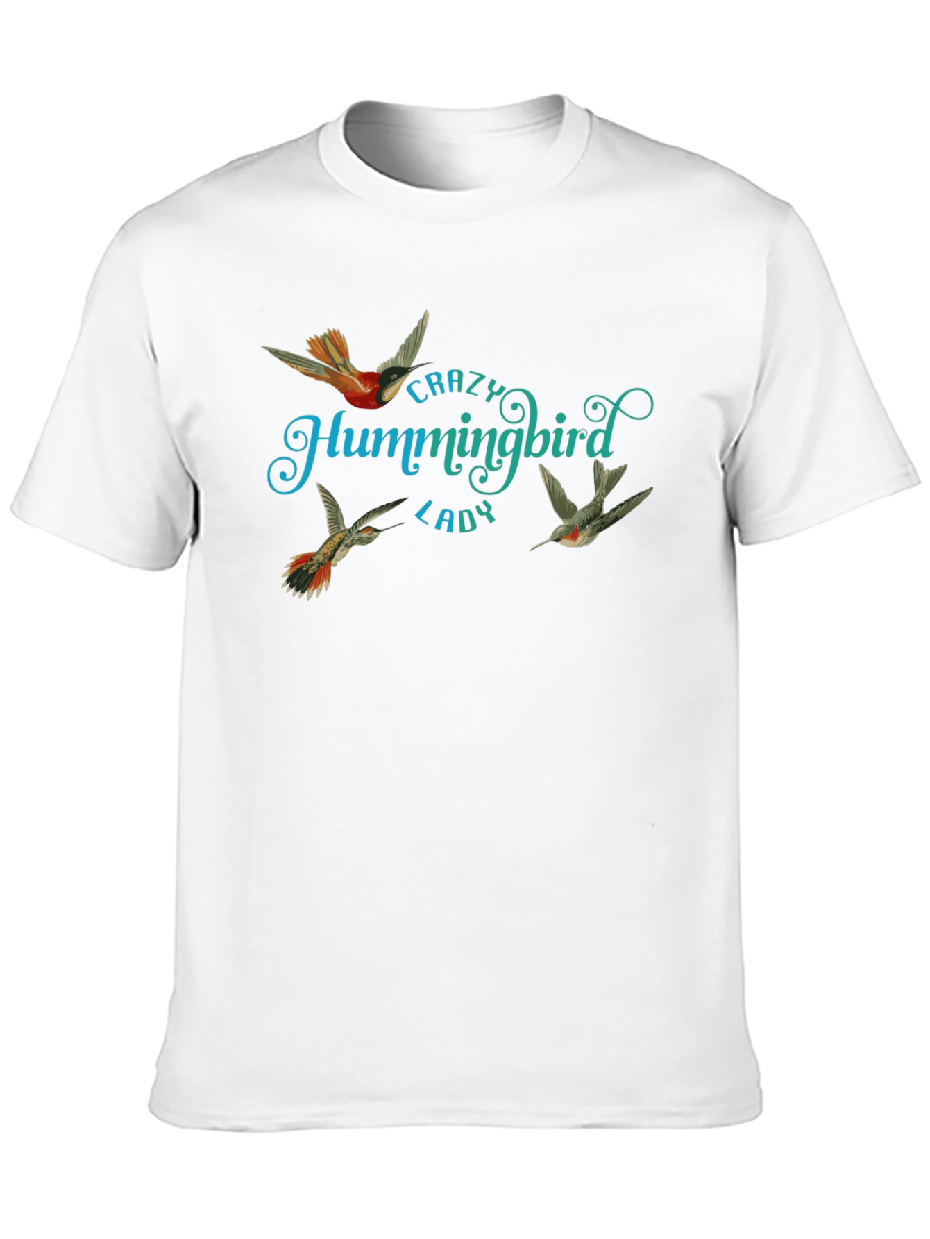 Crazy Hummingbird Lady Graphic Tee