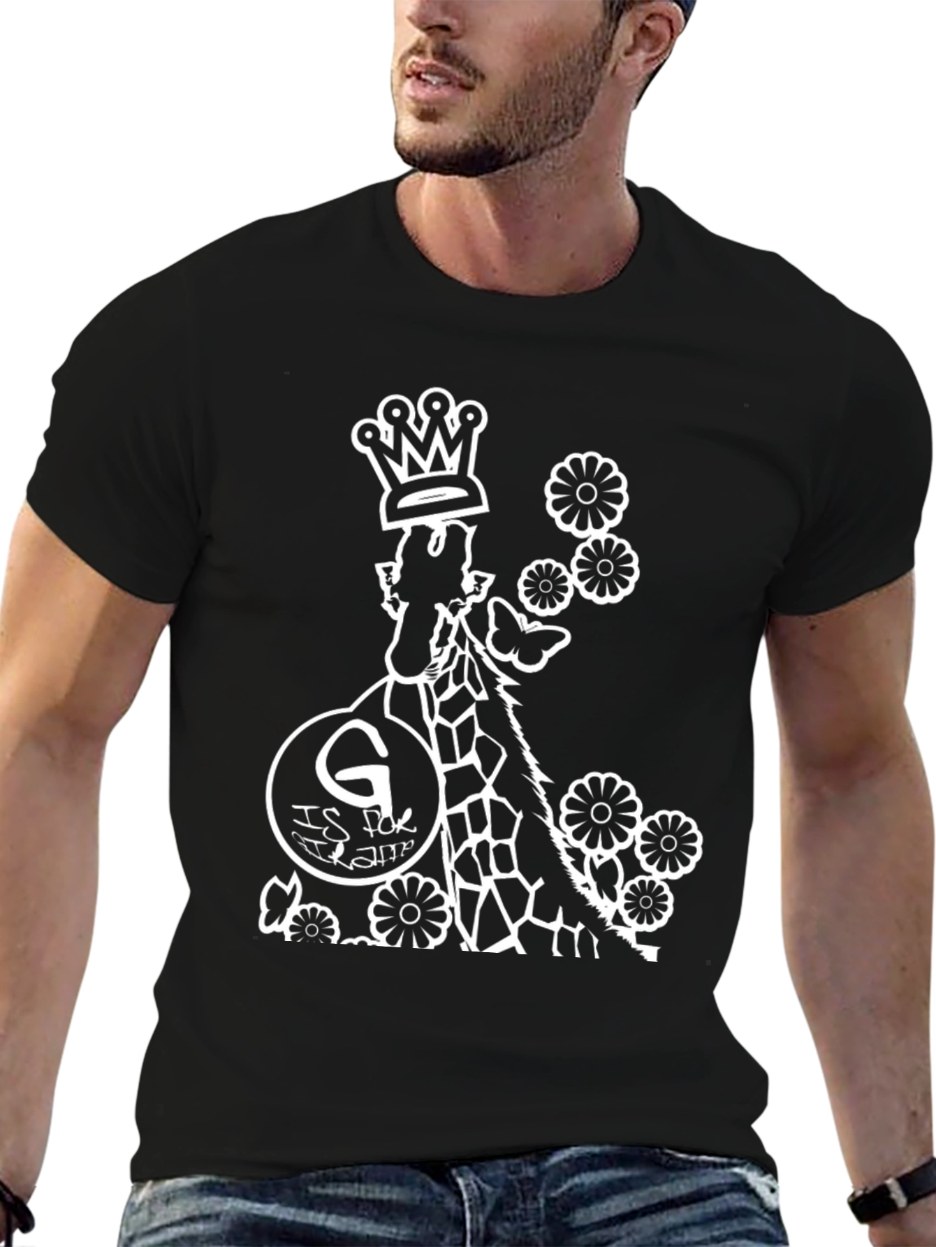 Giraffe G Initial Crowned T-Shirt