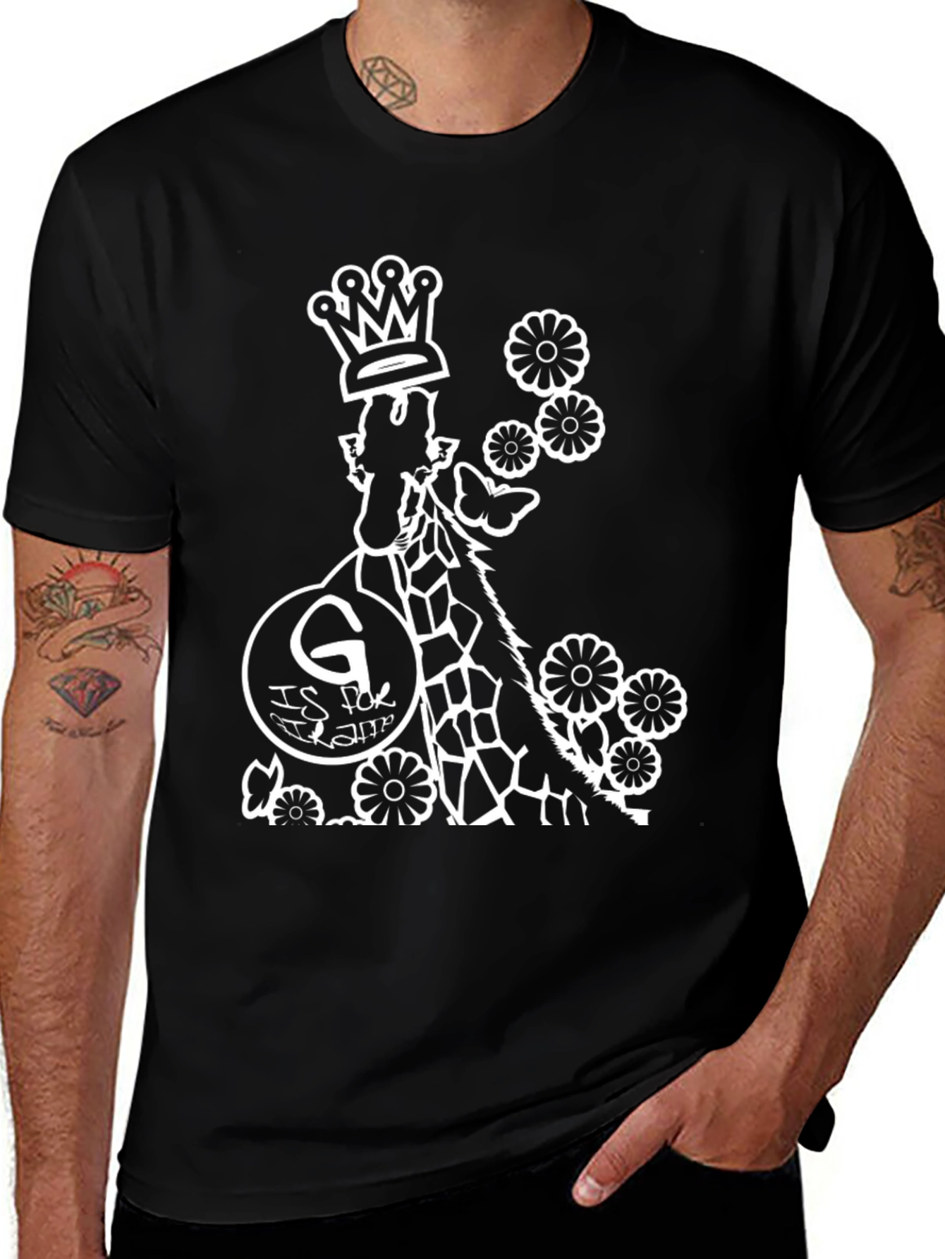 Giraffe G Initial Crowned T-Shirt