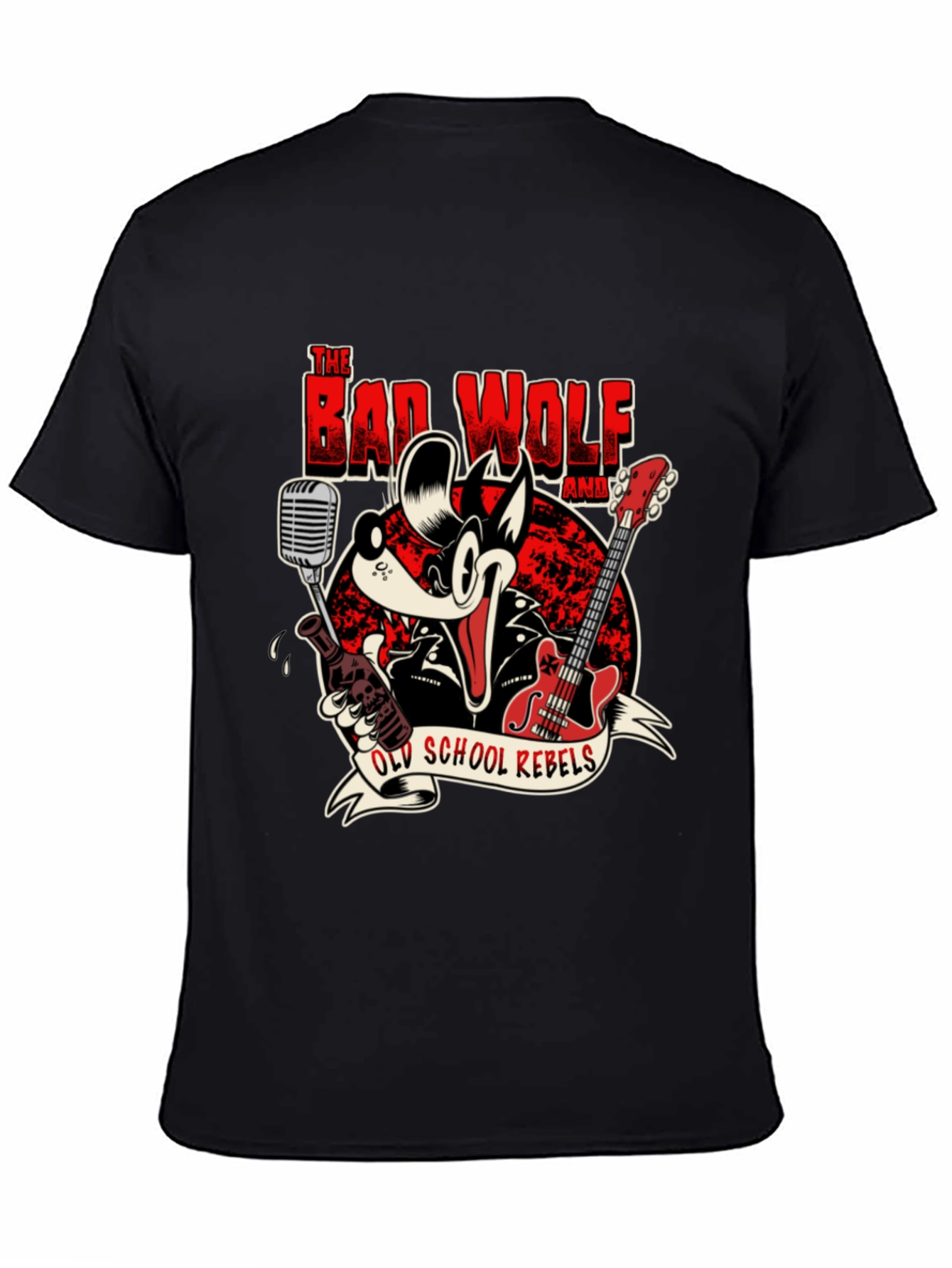 The Bad Wolf Band Old School Rebels Graphic T-Shirt
