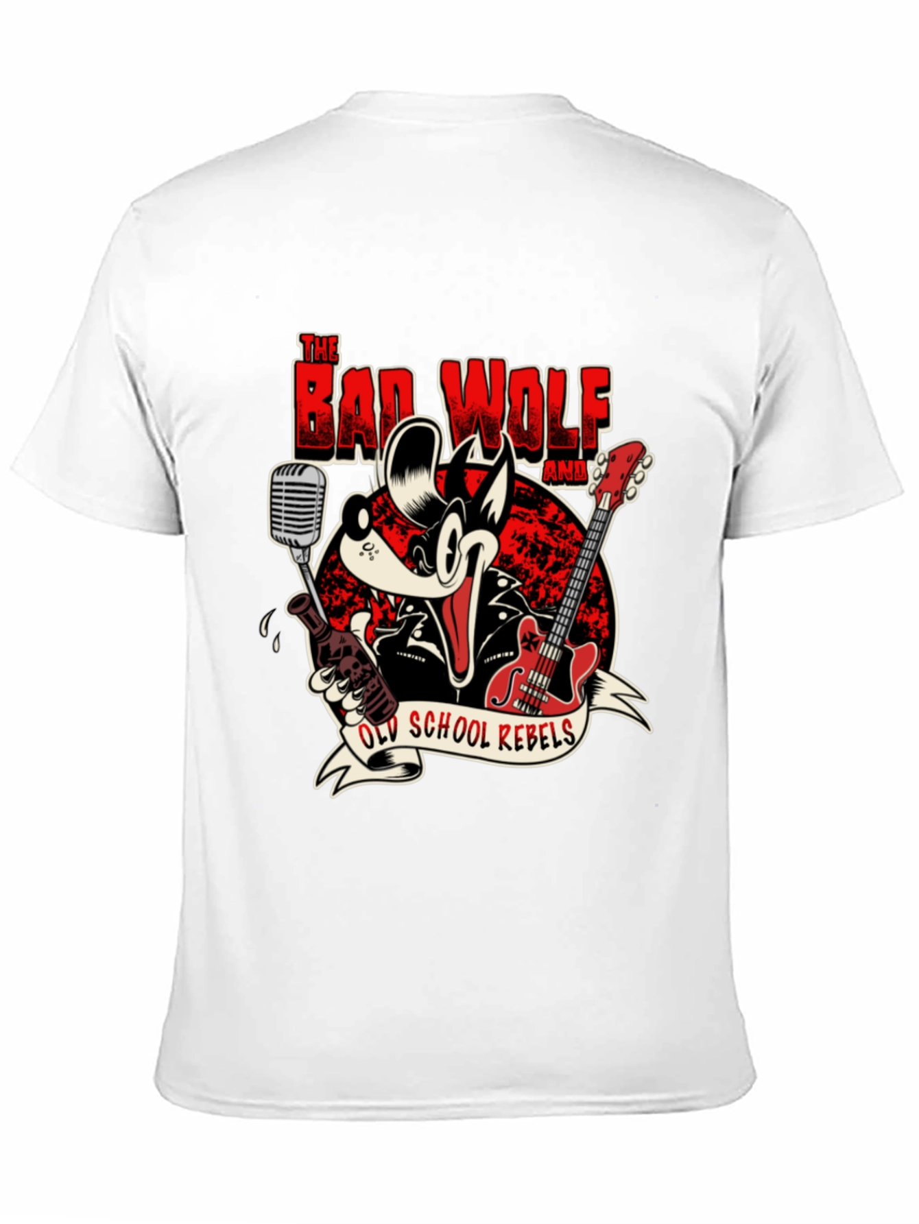 The Bad Wolf Band Old School Rebels Graphic T-Shirt