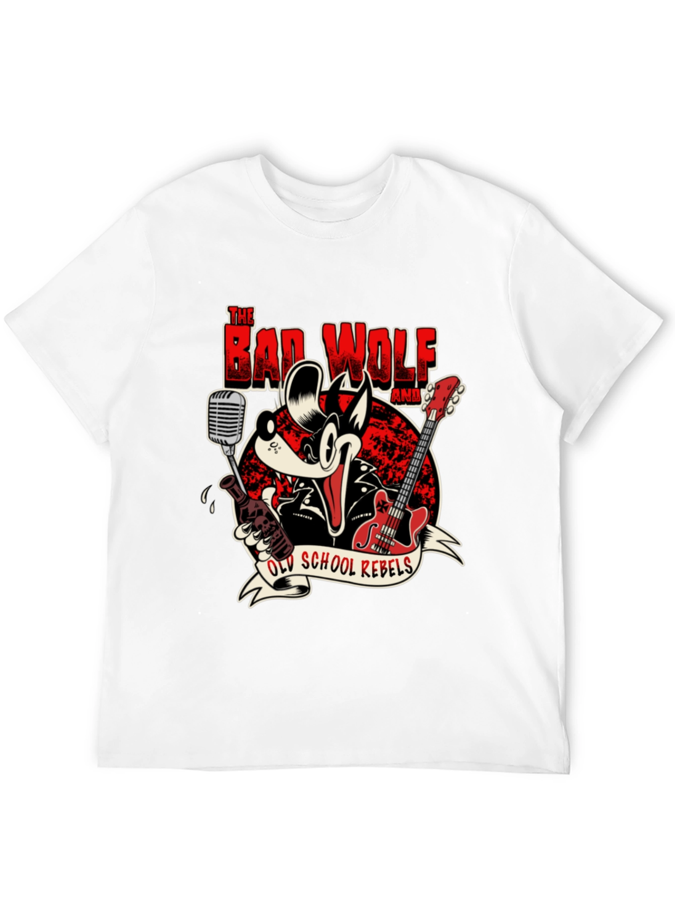 The Bad Wolf Band Old School Rebels Graphic T-Shirt