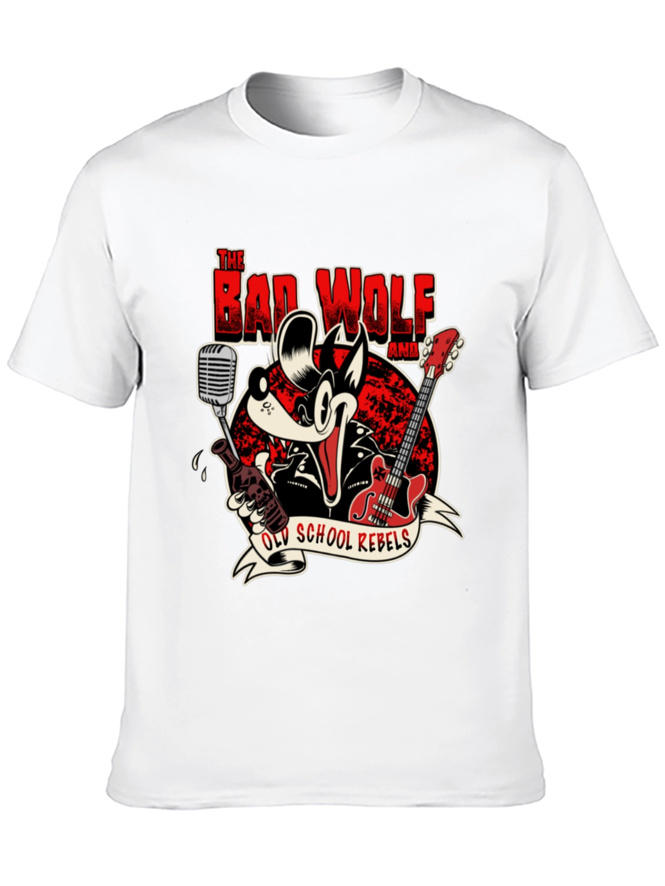 The Bad Wolf Band Old School Rebels Graphic T-Shirt