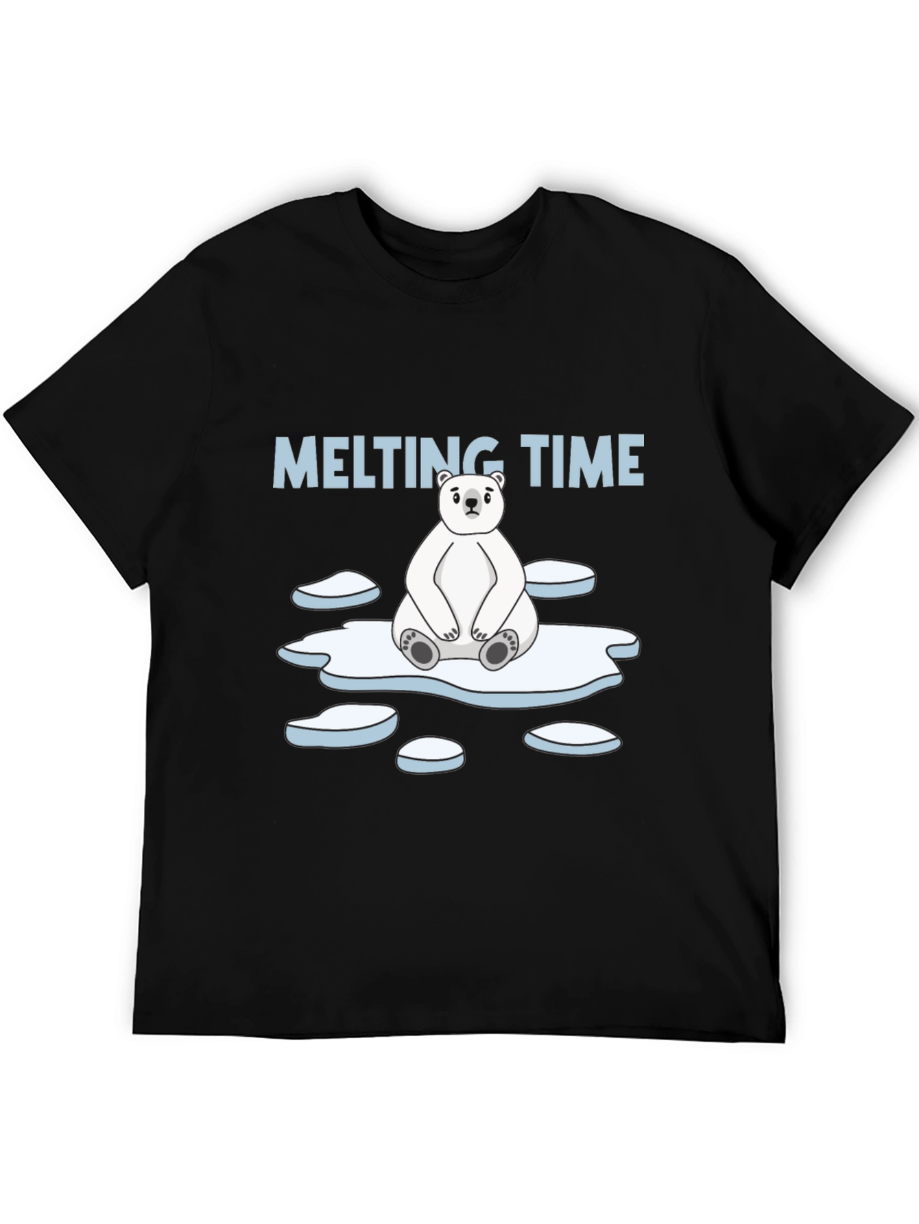 Melting Time Polar Bear Graphic T-Shirt