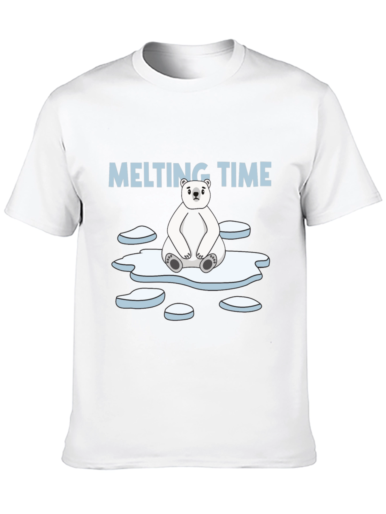 Melting Time Polar Bear Graphic T-Shirt