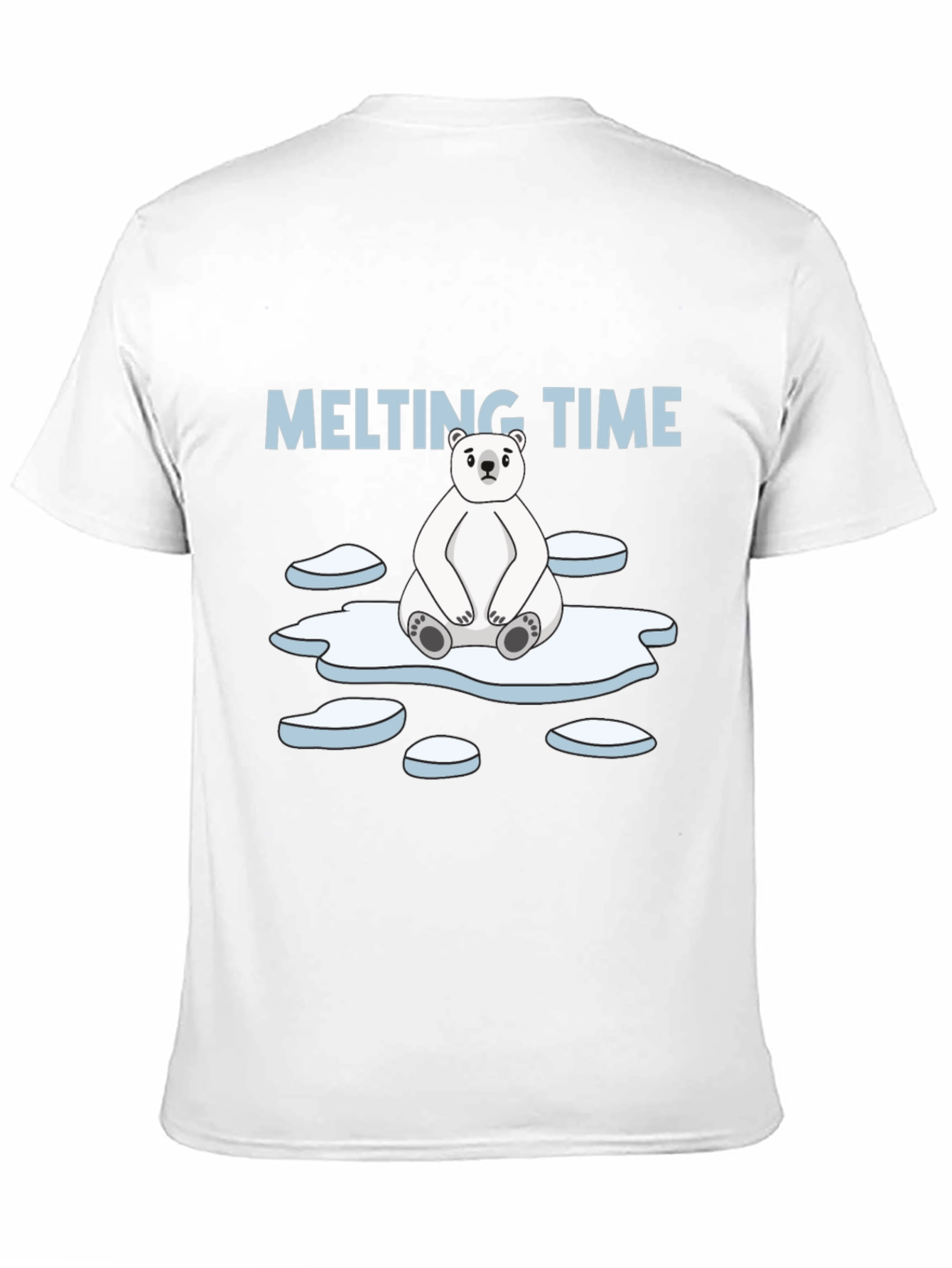 Melting Time Polar Bear Graphic T-Shirt