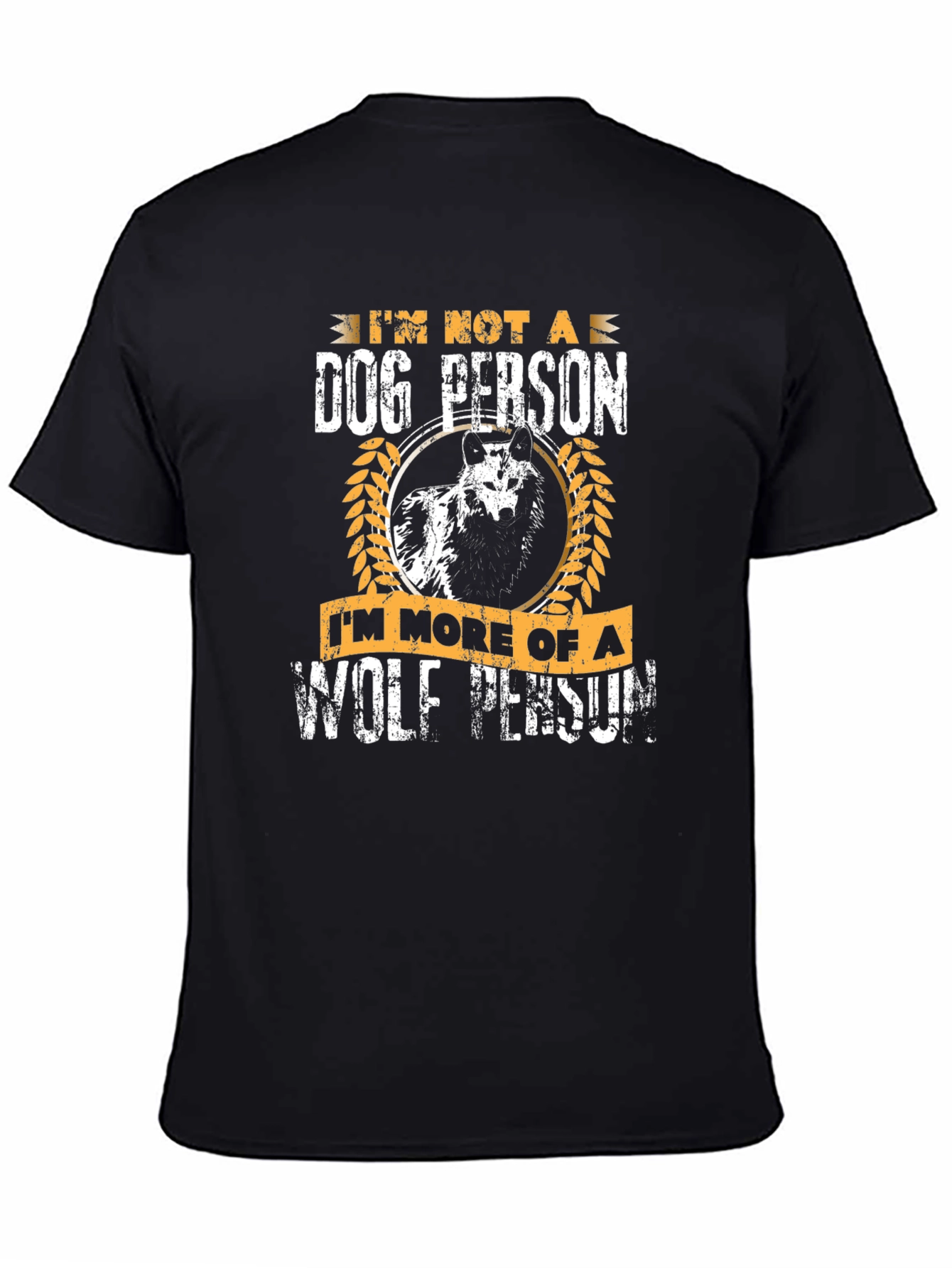 Wolf Person Tee - Black Graphic T-Shirt