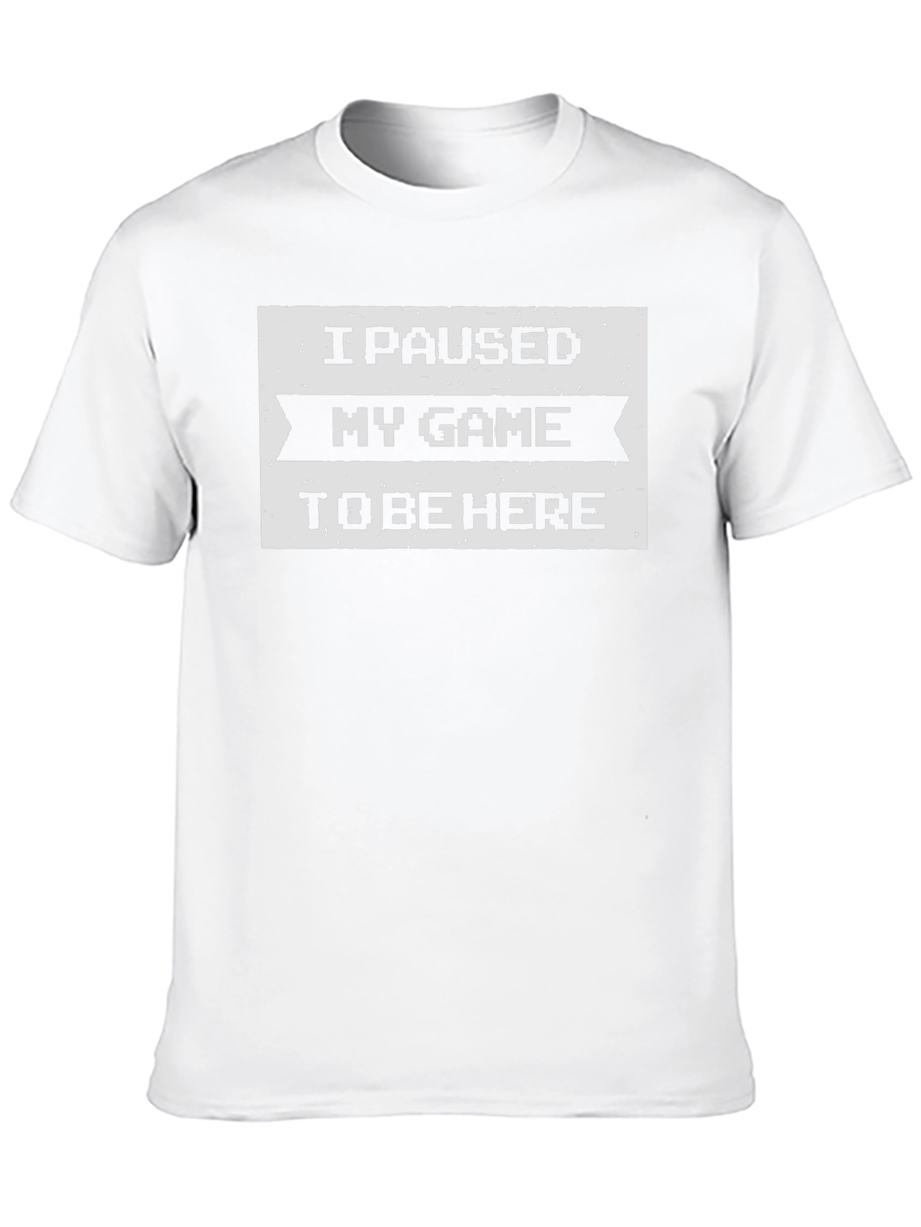 I Paused My Game To Be Here Black T-Shirt