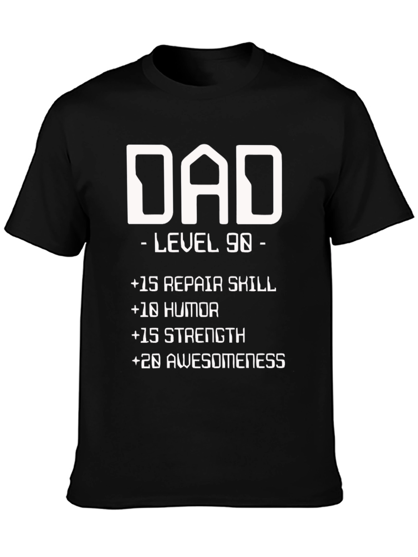Dad Level 90 Funny Graphic T-Shirt