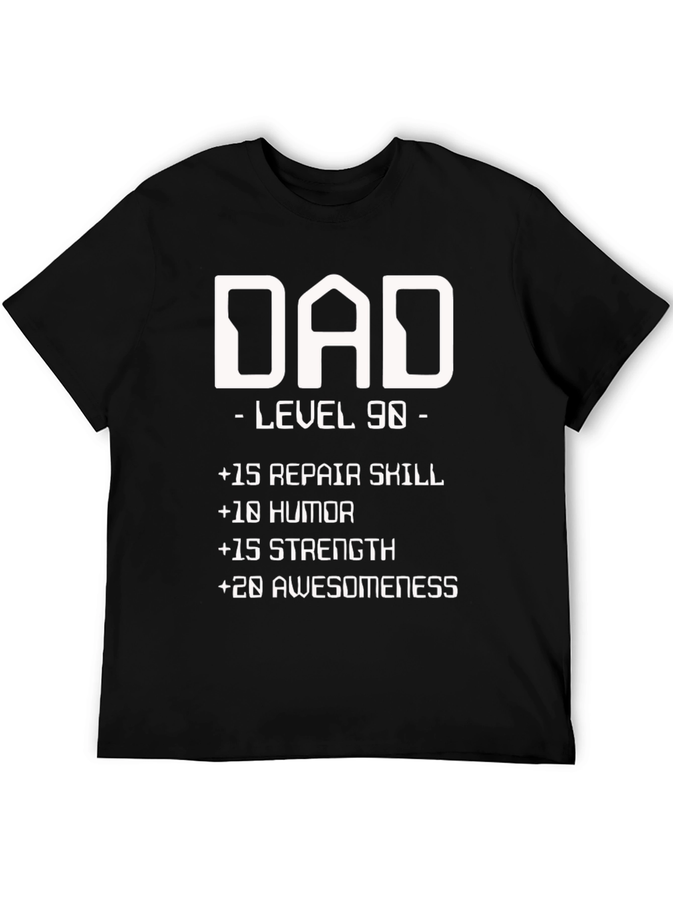 Dad Level 90 Funny Graphic T-Shirt