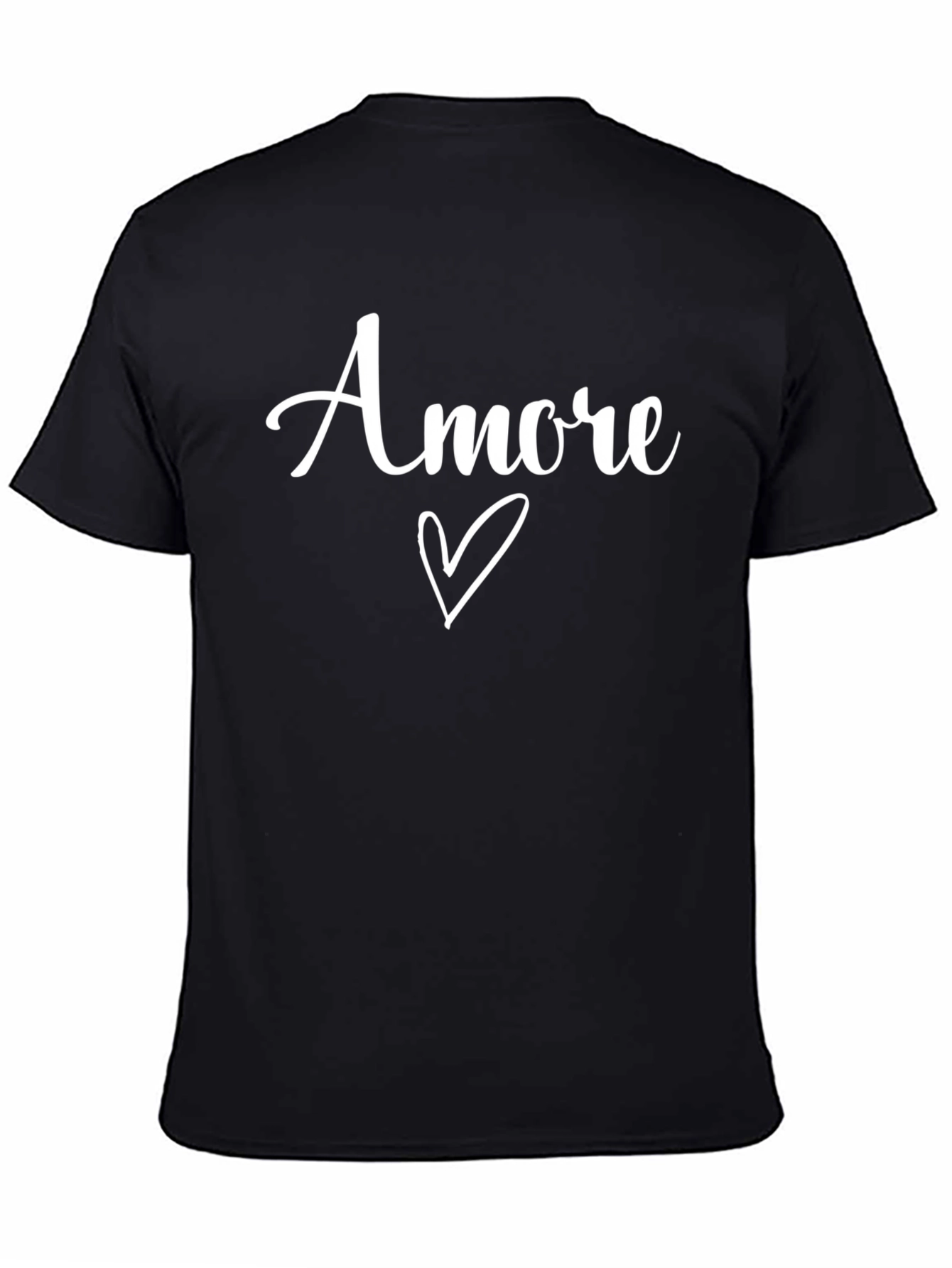 Amore Heart Graphic Tee - Black