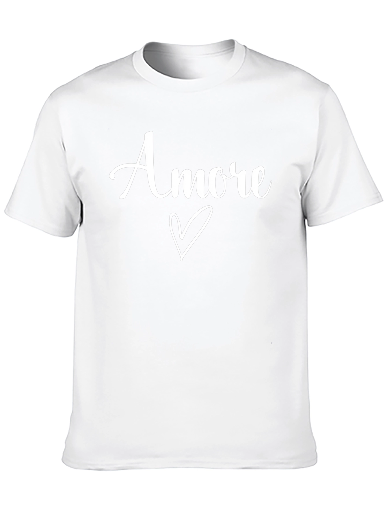 Amore Heart Graphic Tee - Black