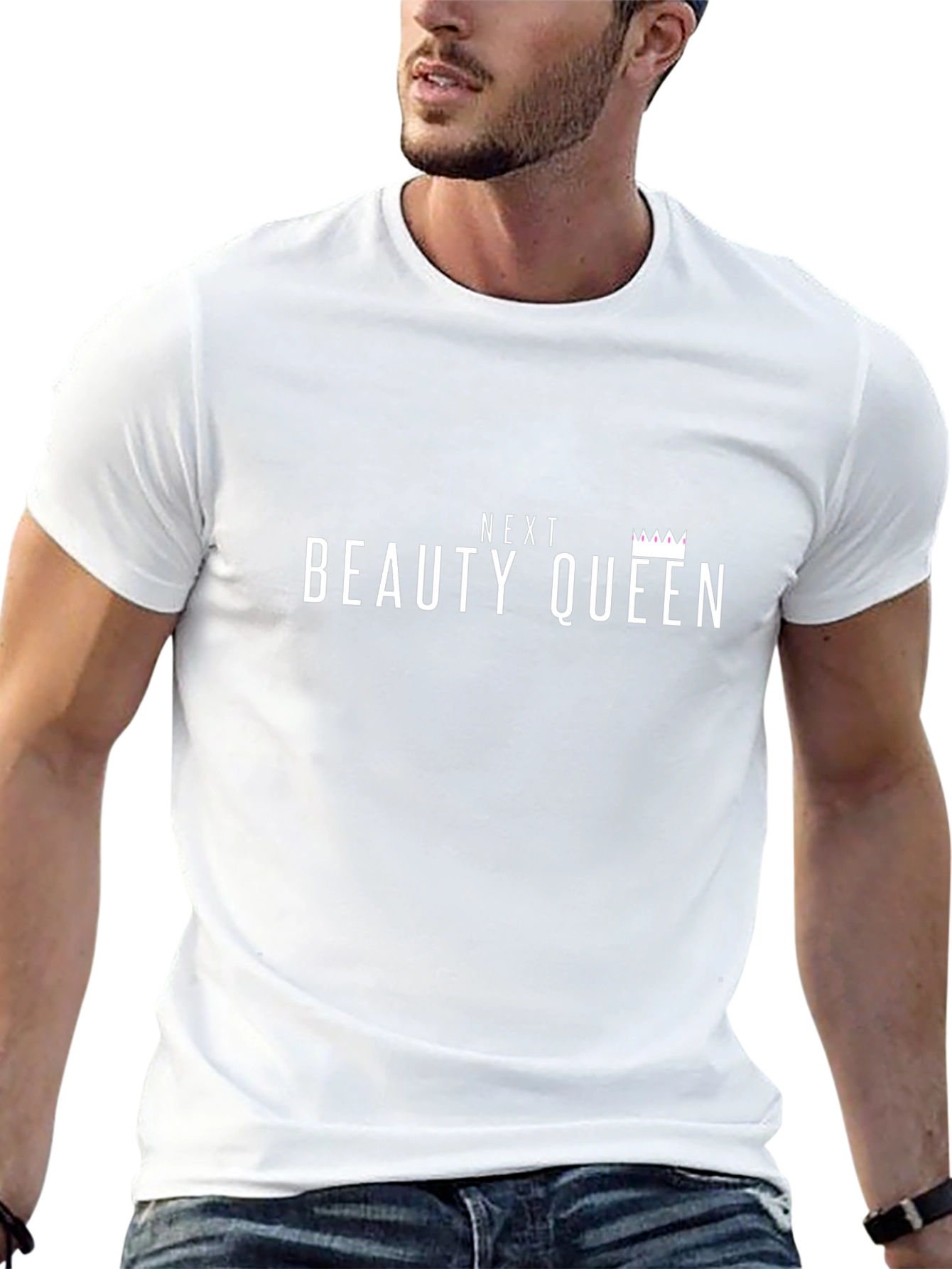 Next Beauty Queen Black Graphic Tee