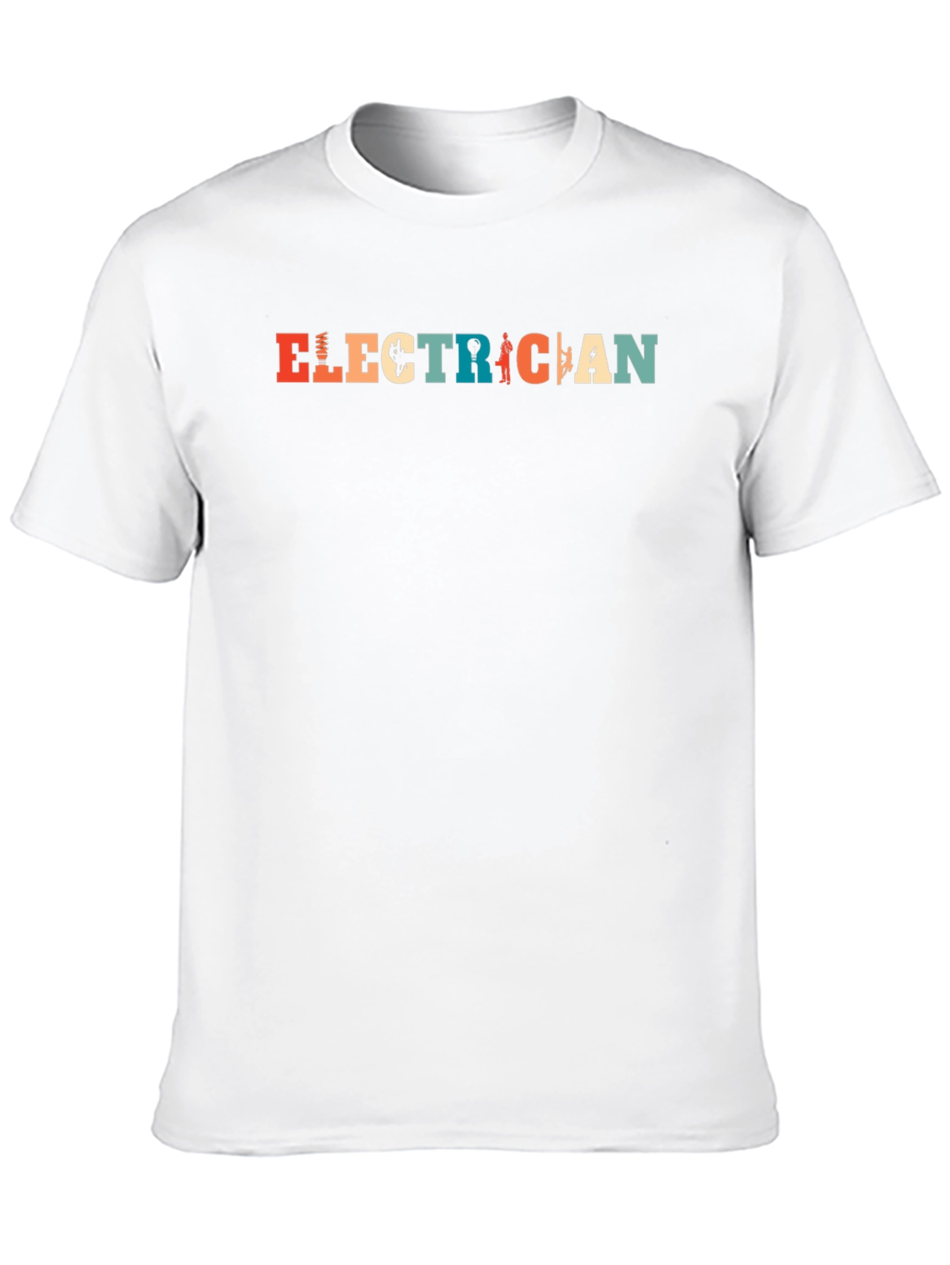 Electrician Retro Graphic Tee - Black