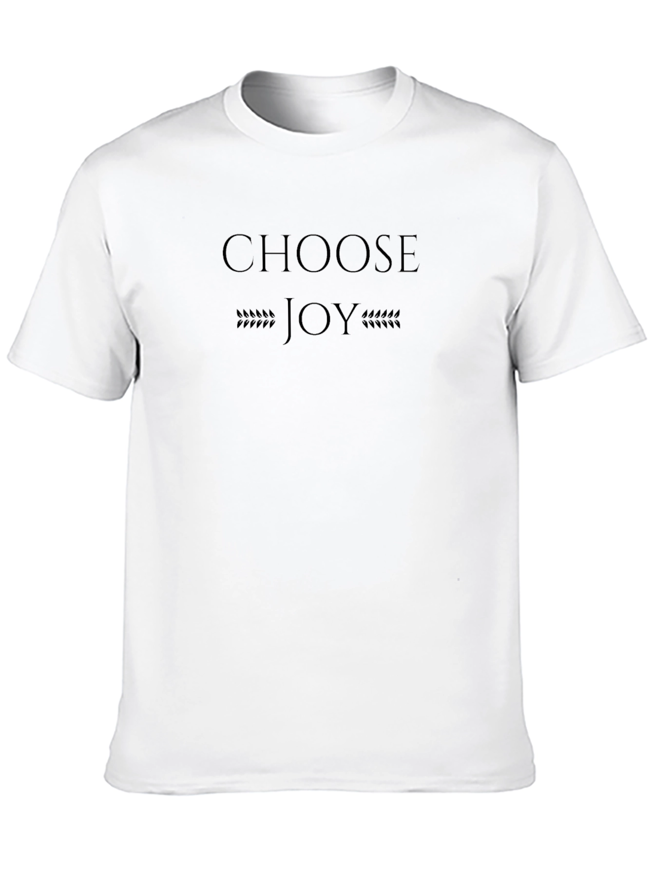 Choose Joy Graphic T-Shirt - Black Crew Neck Tee