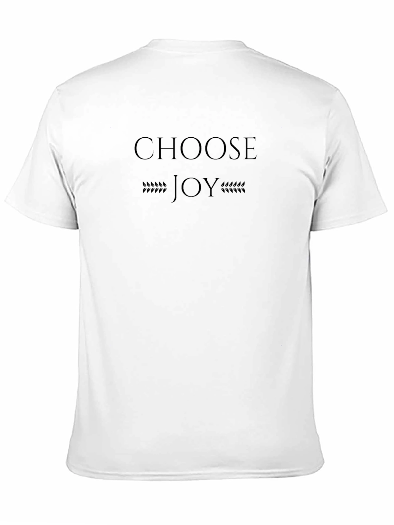 Choose Joy Graphic T-Shirt - Black Crew Neck Tee