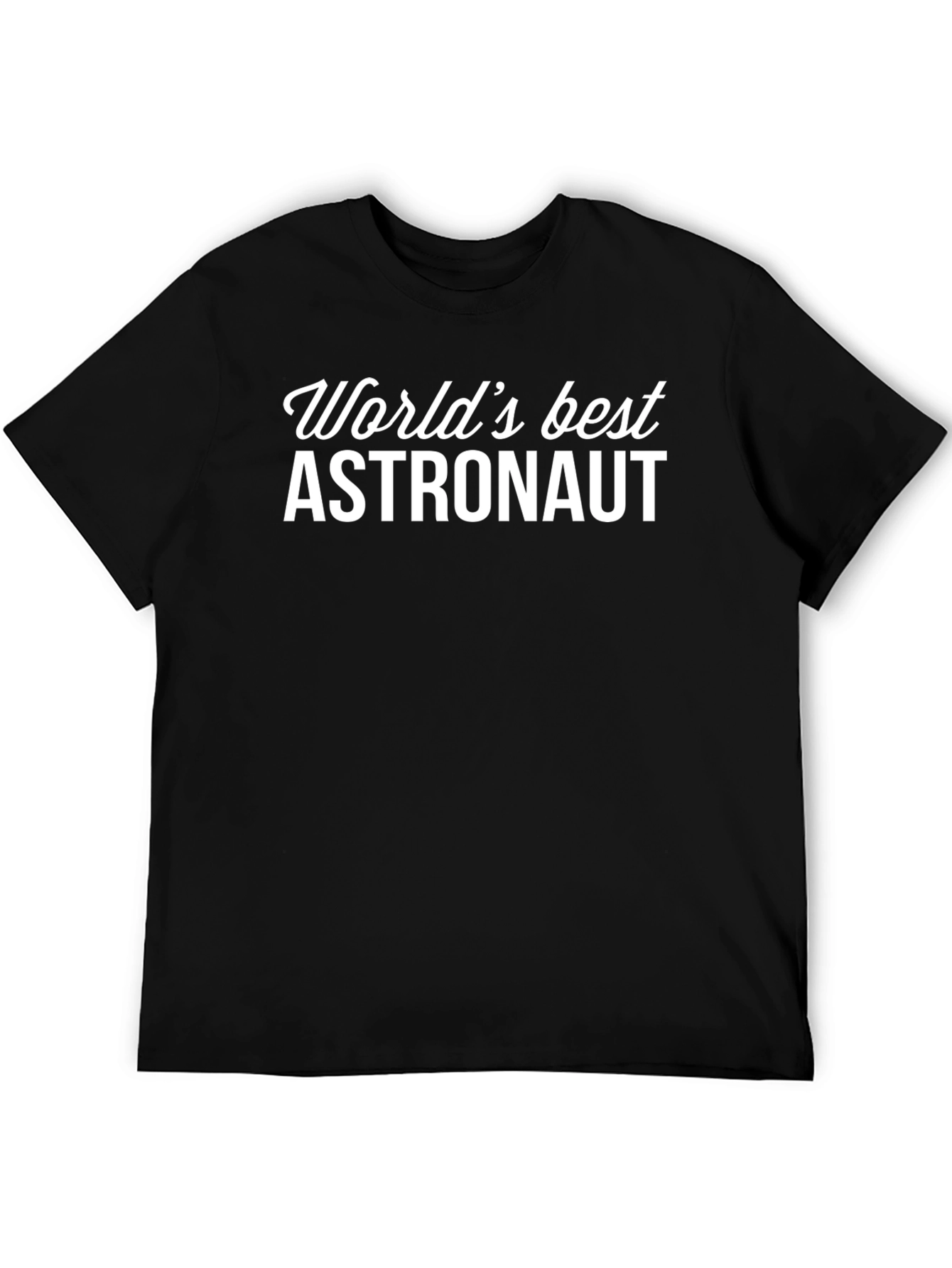 Worlds Best Astronaut Black T-Shirt