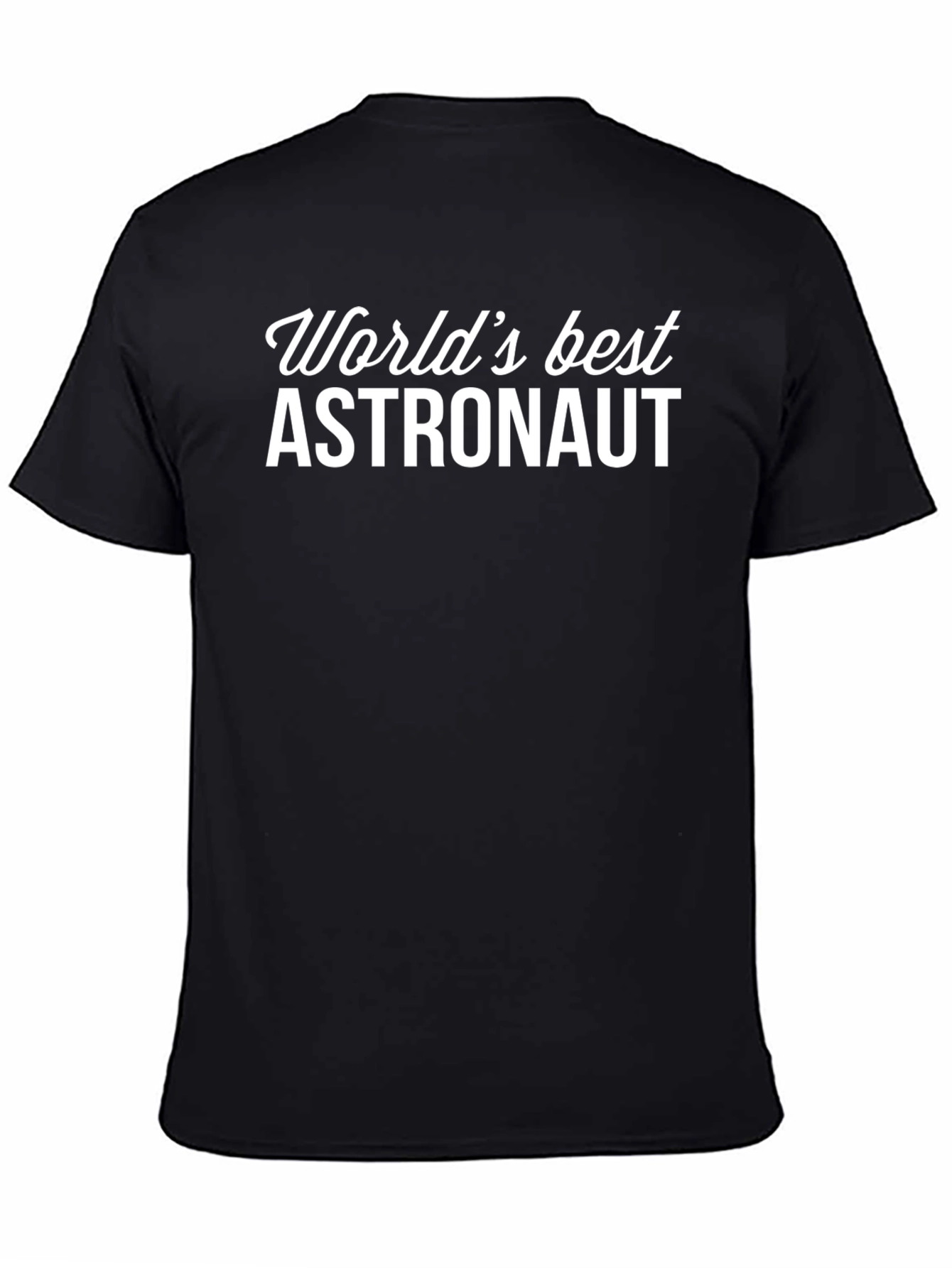 Worlds Best Astronaut Black T-Shirt