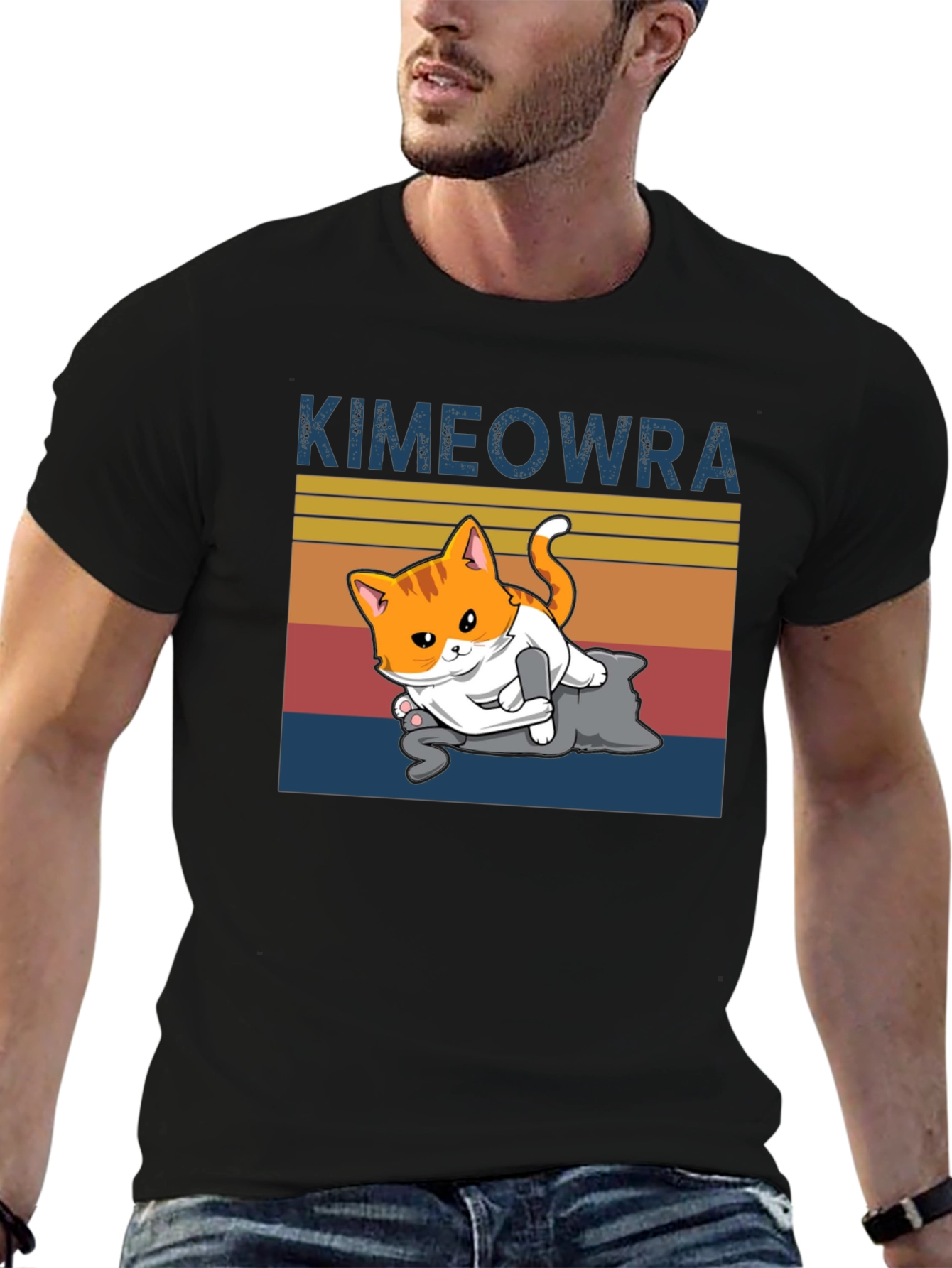 Kimeowra Funny Cat Jiu Jitsu T-Shirt