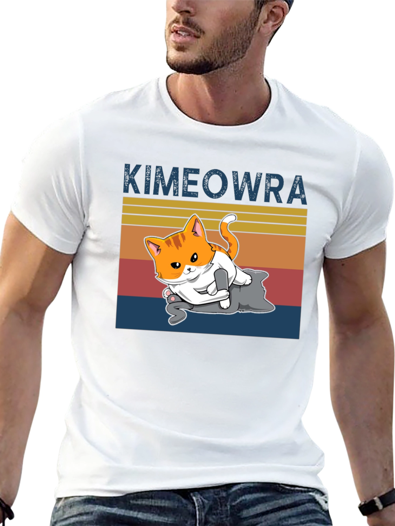Kimeowra Funny Cat Jiu Jitsu T-Shirt