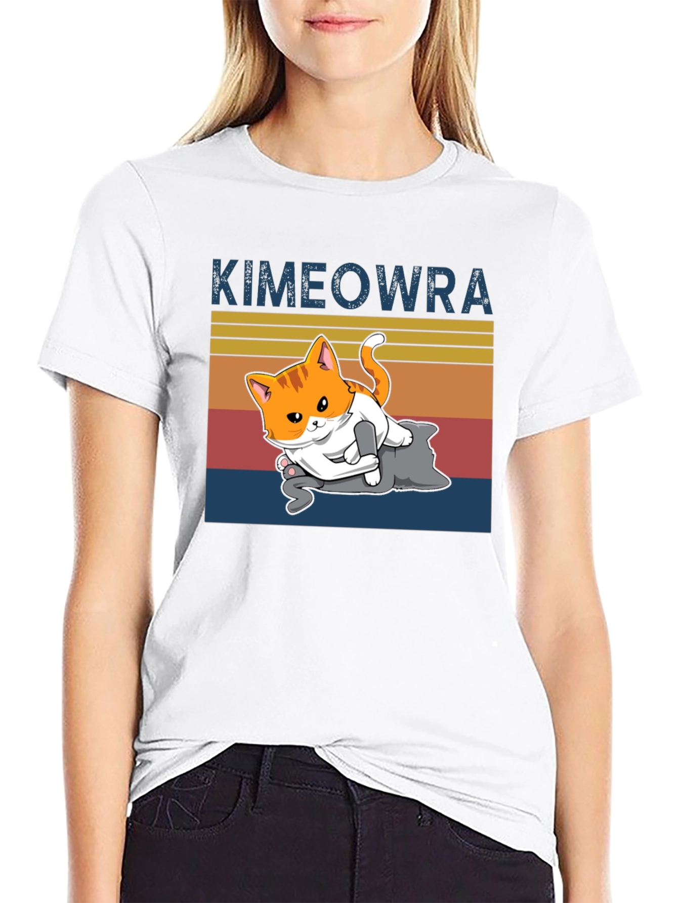 Kimeowra Funny Cat Jiu Jitsu T-Shirt