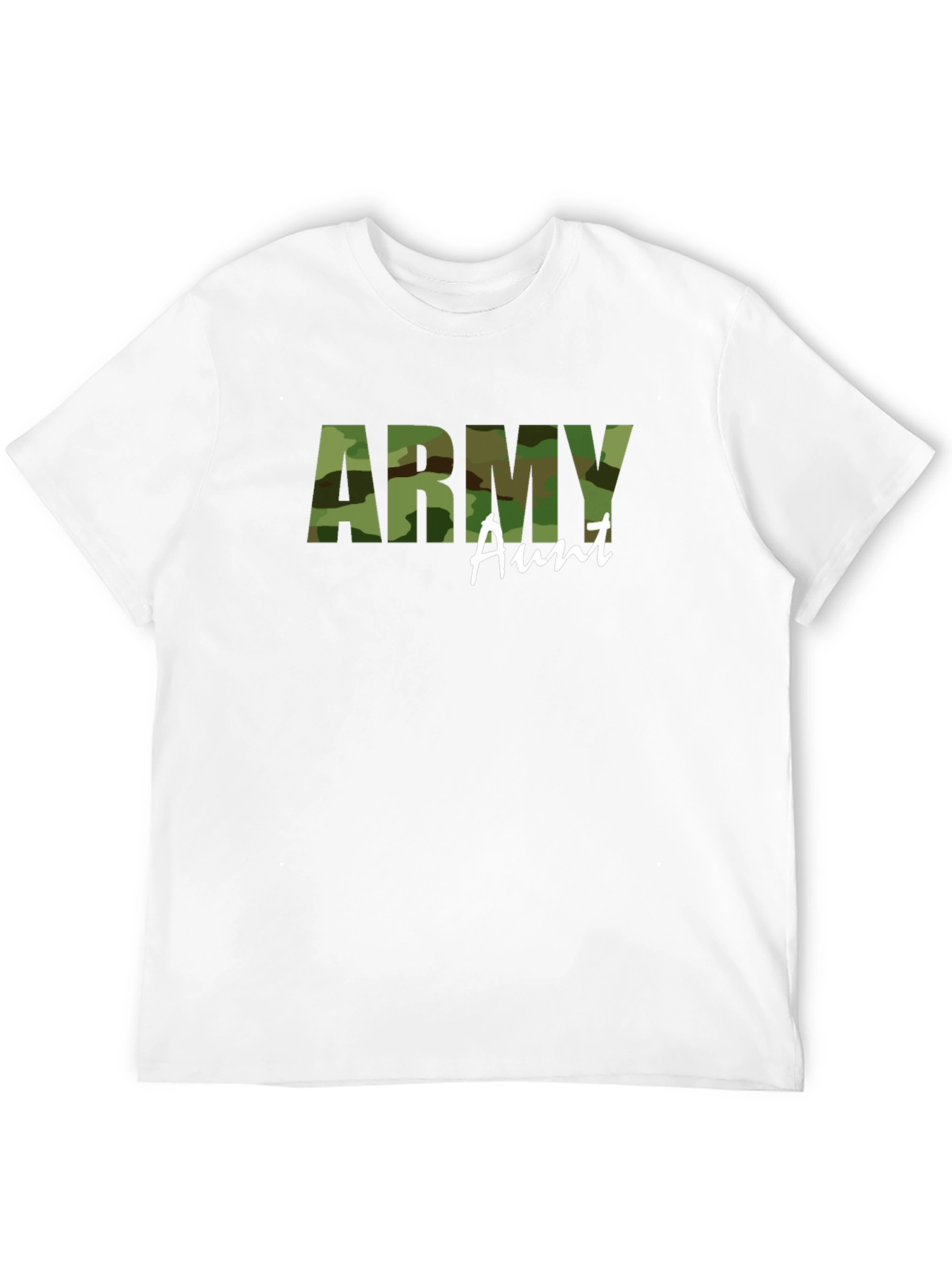 Army Aunt Camo T-Shirt - Military Family Pride Tee