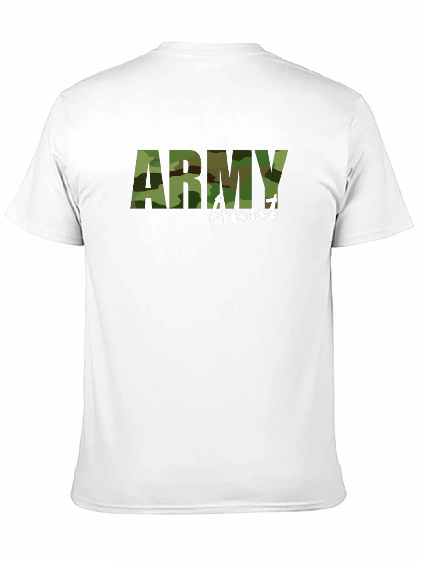 Army Aunt Camo T-Shirt - Military Family Pride Tee