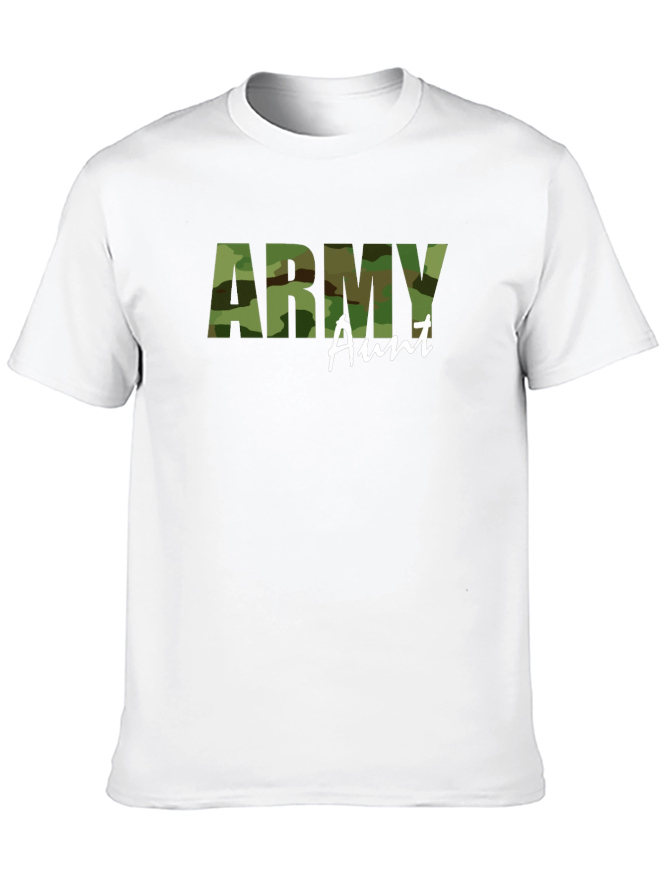 Army Aunt Camo T-Shirt - Military Family Pride Tee