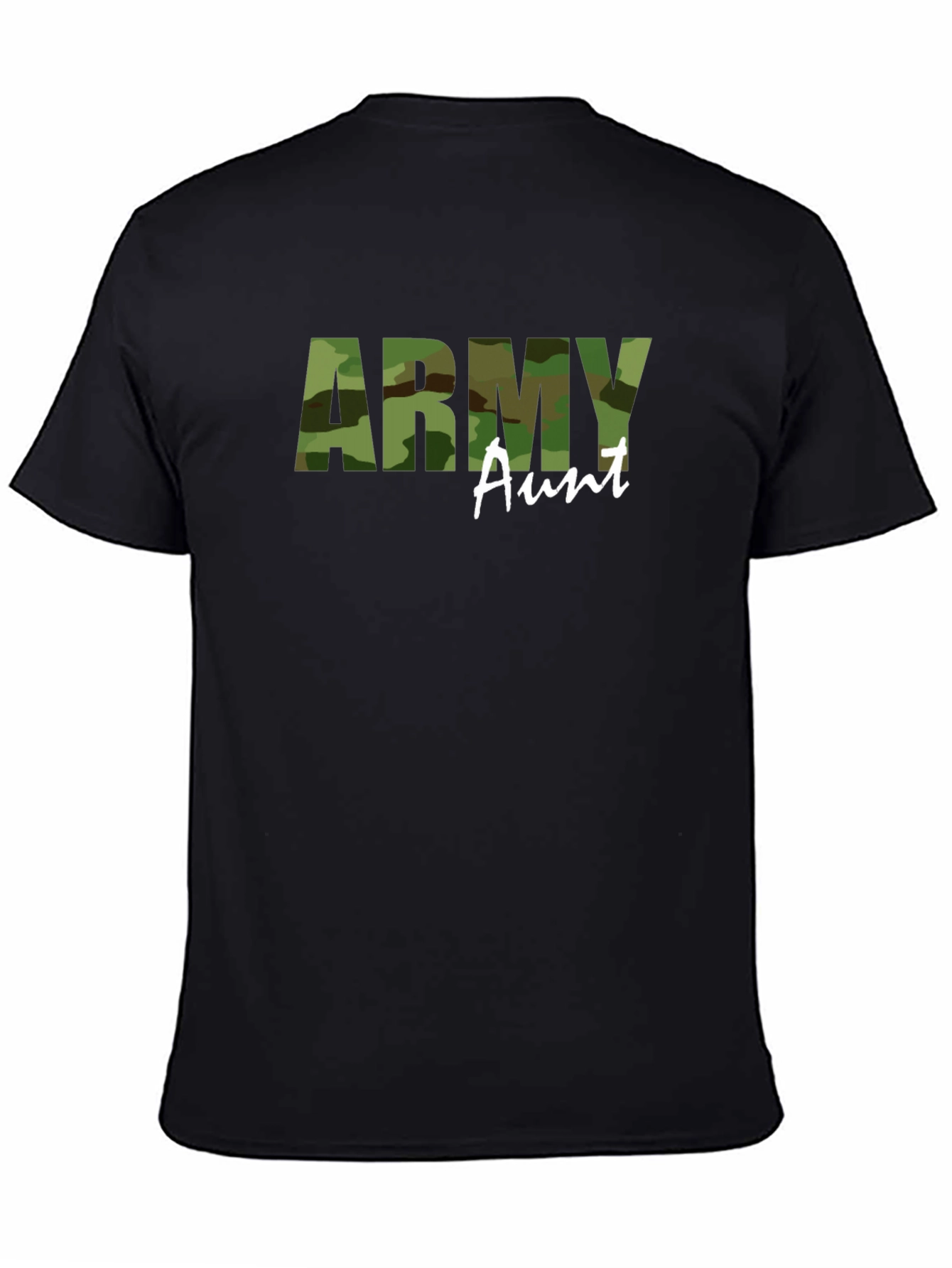 Army Aunt Camo T-Shirt - Military Family Pride Tee