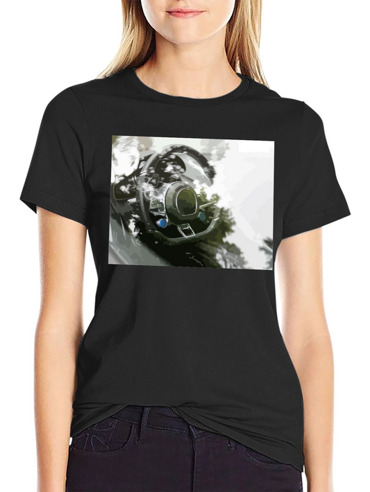 Stylish Car Interior Graphic Tee