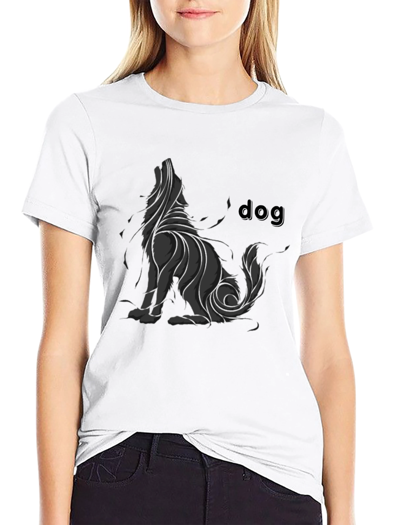 Black Dog Graphic T-Shirt