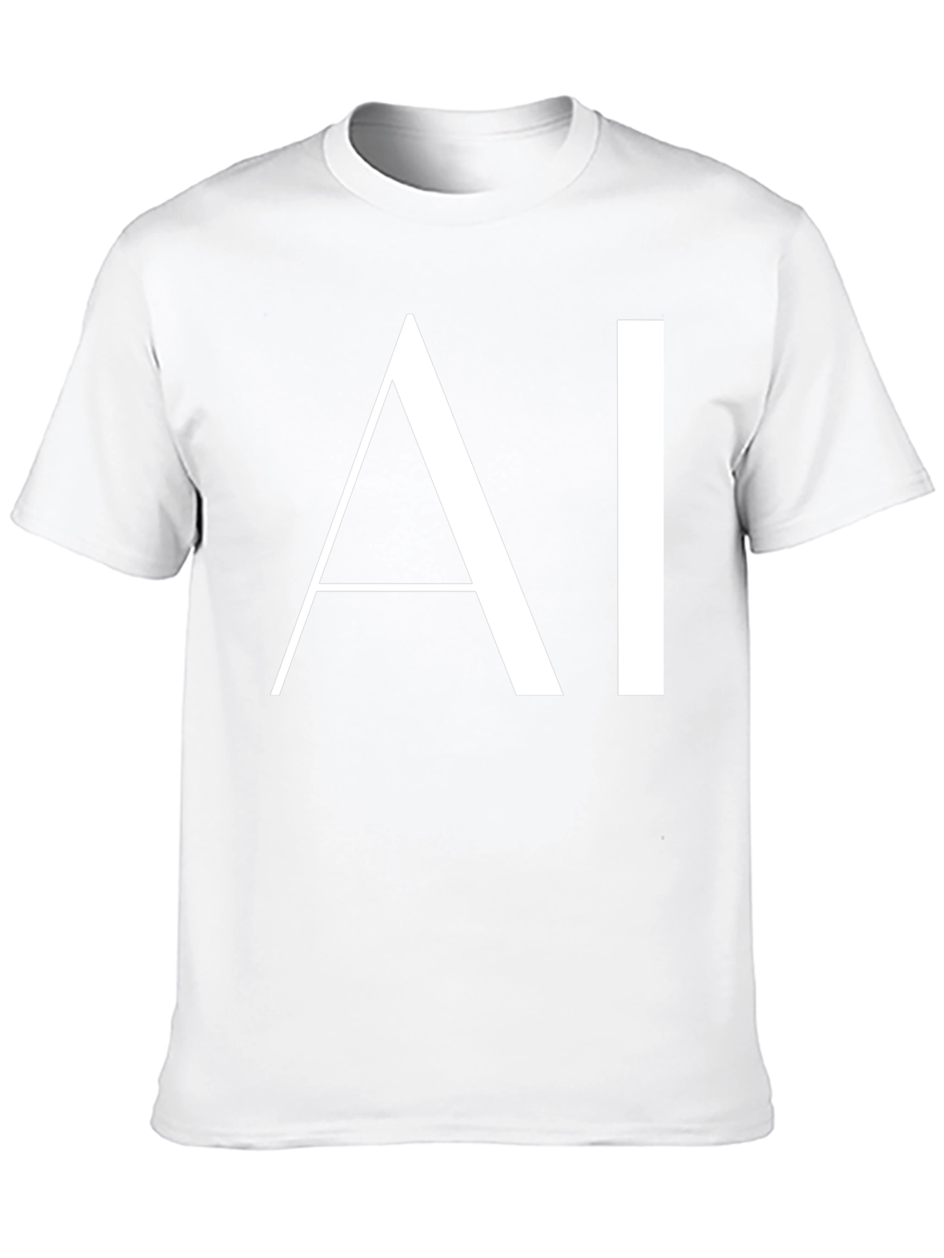 AI Graphic Tee - Modern Black T-Shirt