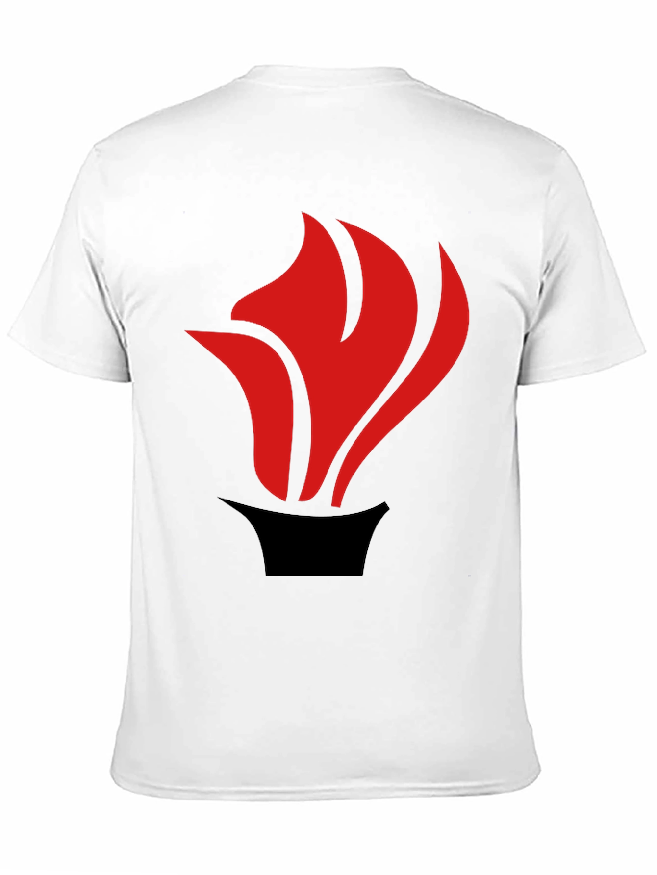 Flame Graphic Tee - Black Casual Style