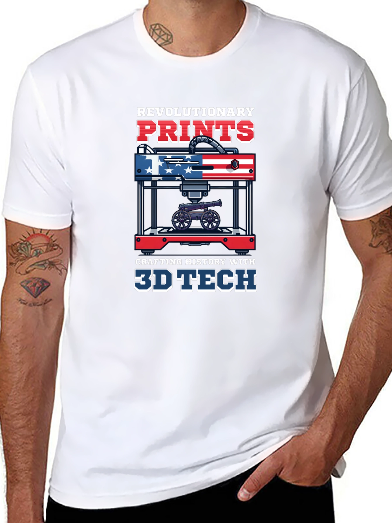 Revolutionary Prints 3D Tech T-Shirt