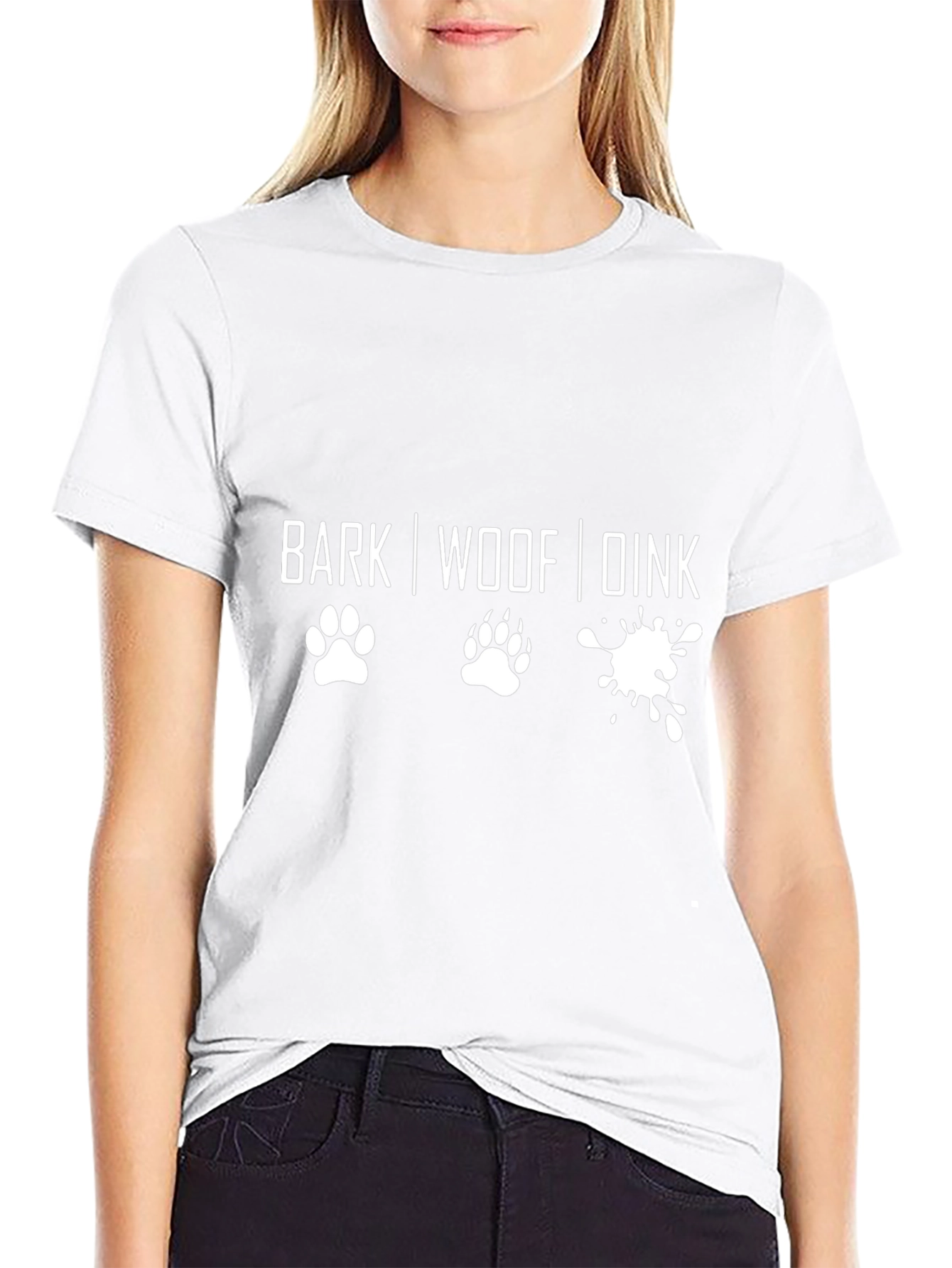 Dog Lover T-Shirt - Funny BARK WOOF DINK Design