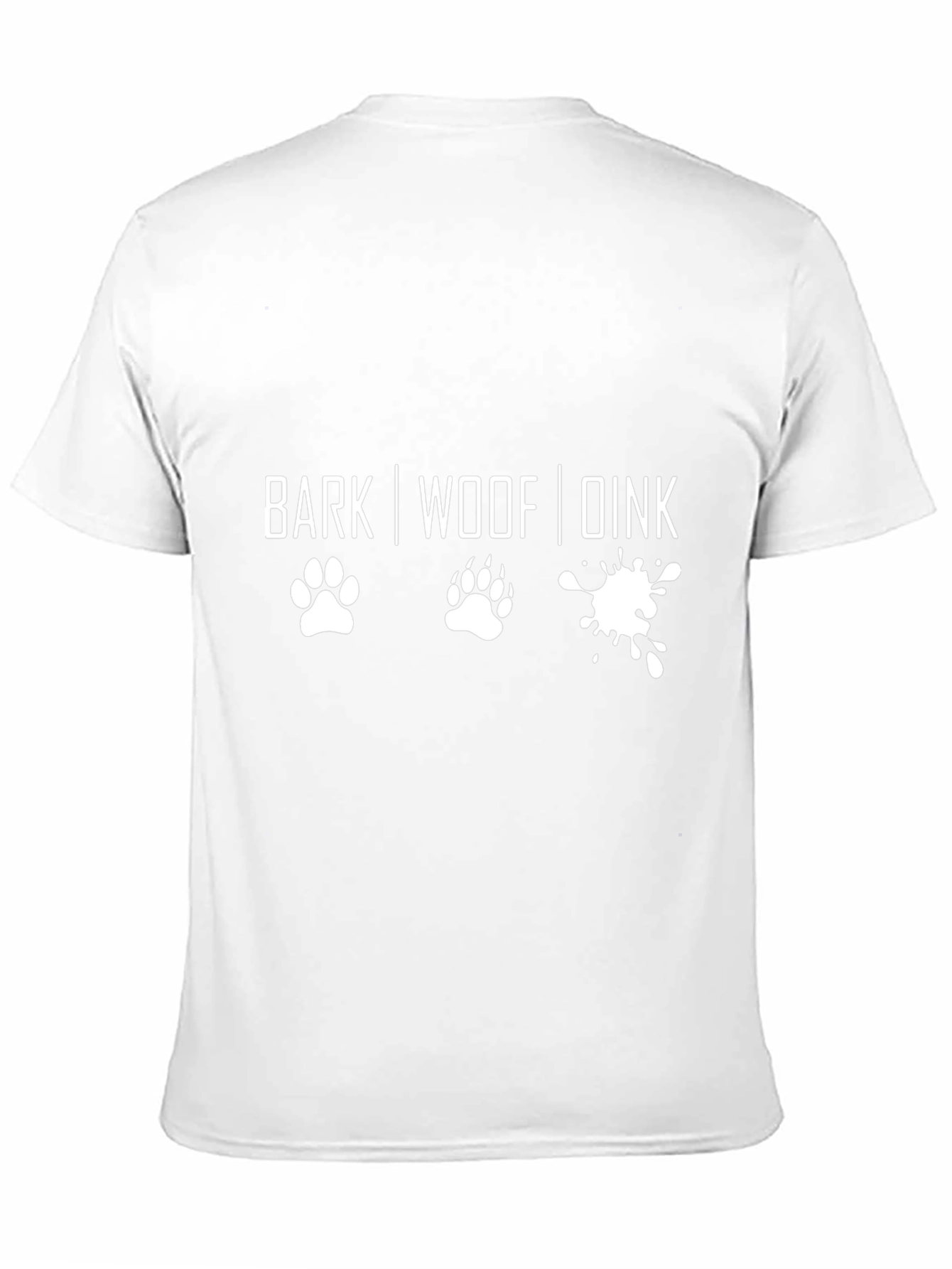 Dog Lover T-Shirt - Funny BARK WOOF DINK Design