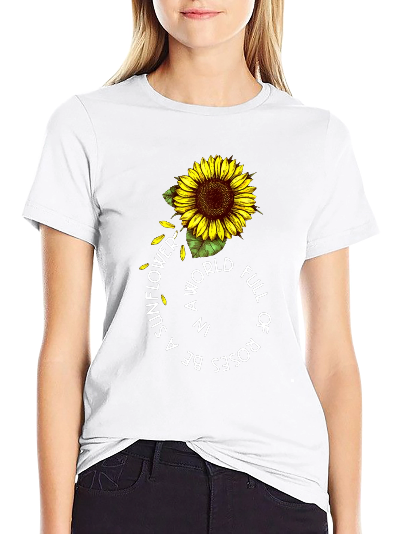 Sunflower Graphic T-Shirt - Be a Sunflower