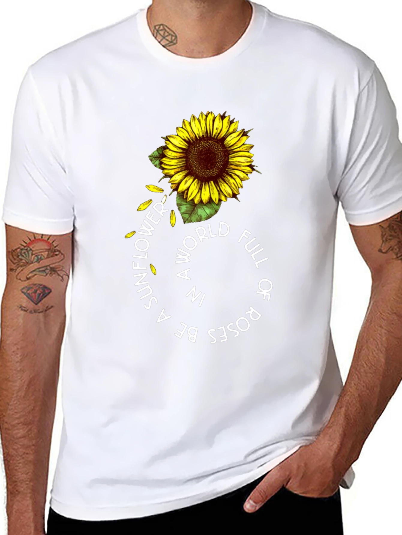 Sunflower Graphic T-Shirt - Be a Sunflower