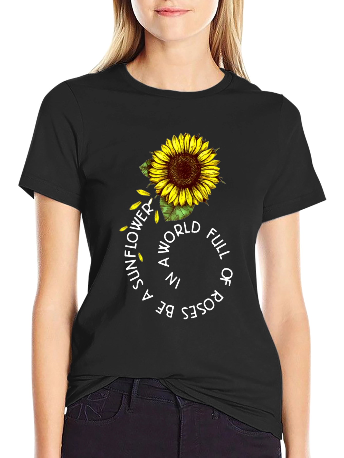 Sunflower Graphic T-Shirt - Be a Sunflower