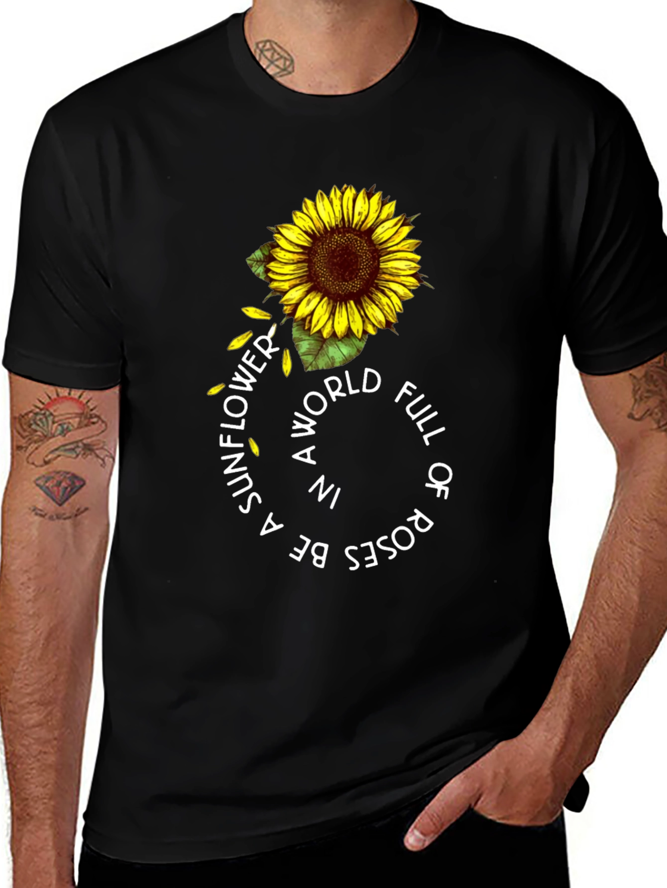 Sunflower Graphic T-Shirt - Be a Sunflower