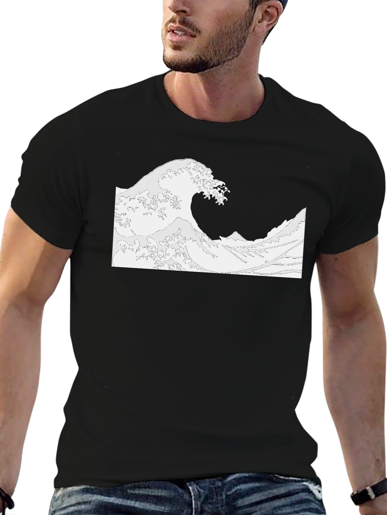 Great Wave Black T-Shirt