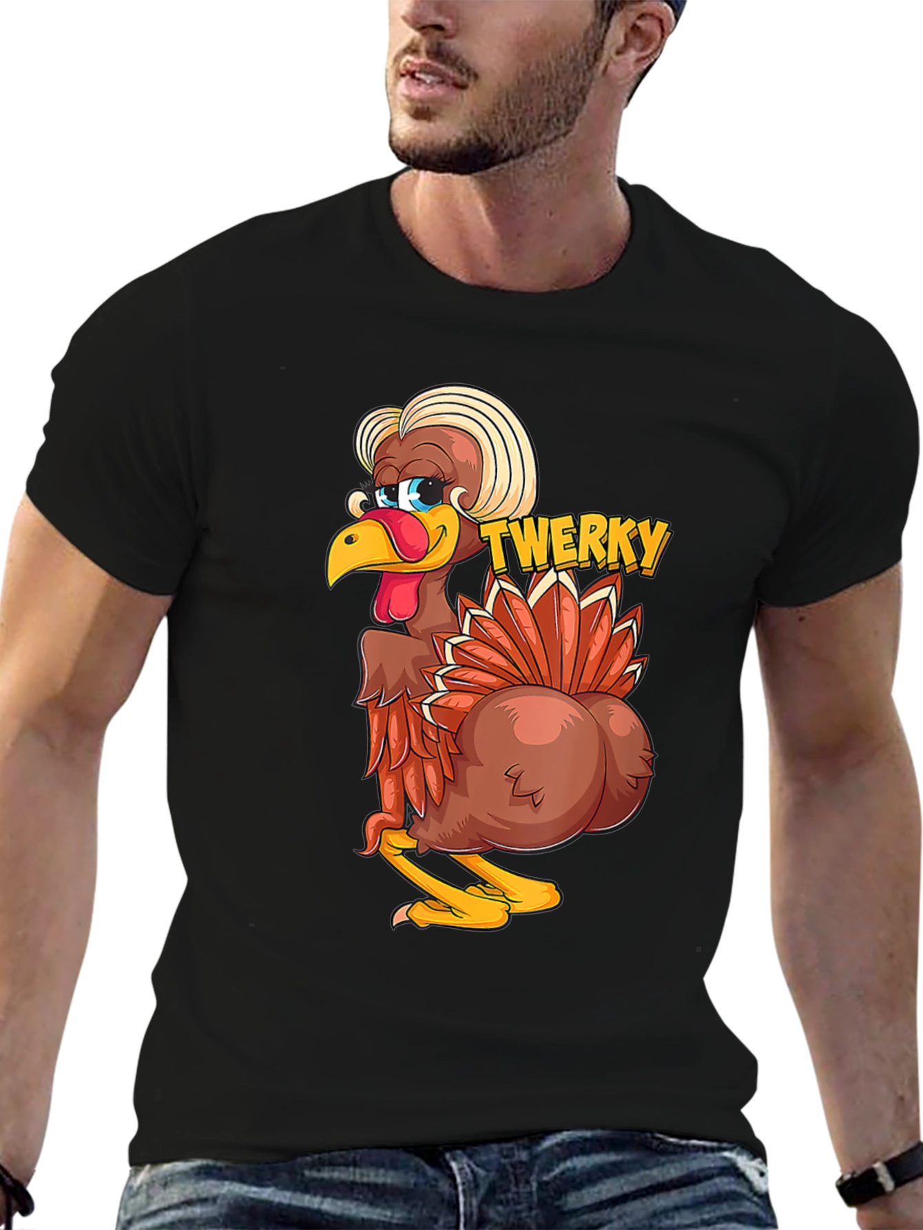 Funny Twerky Thanksgiving Turkey T-Shirt