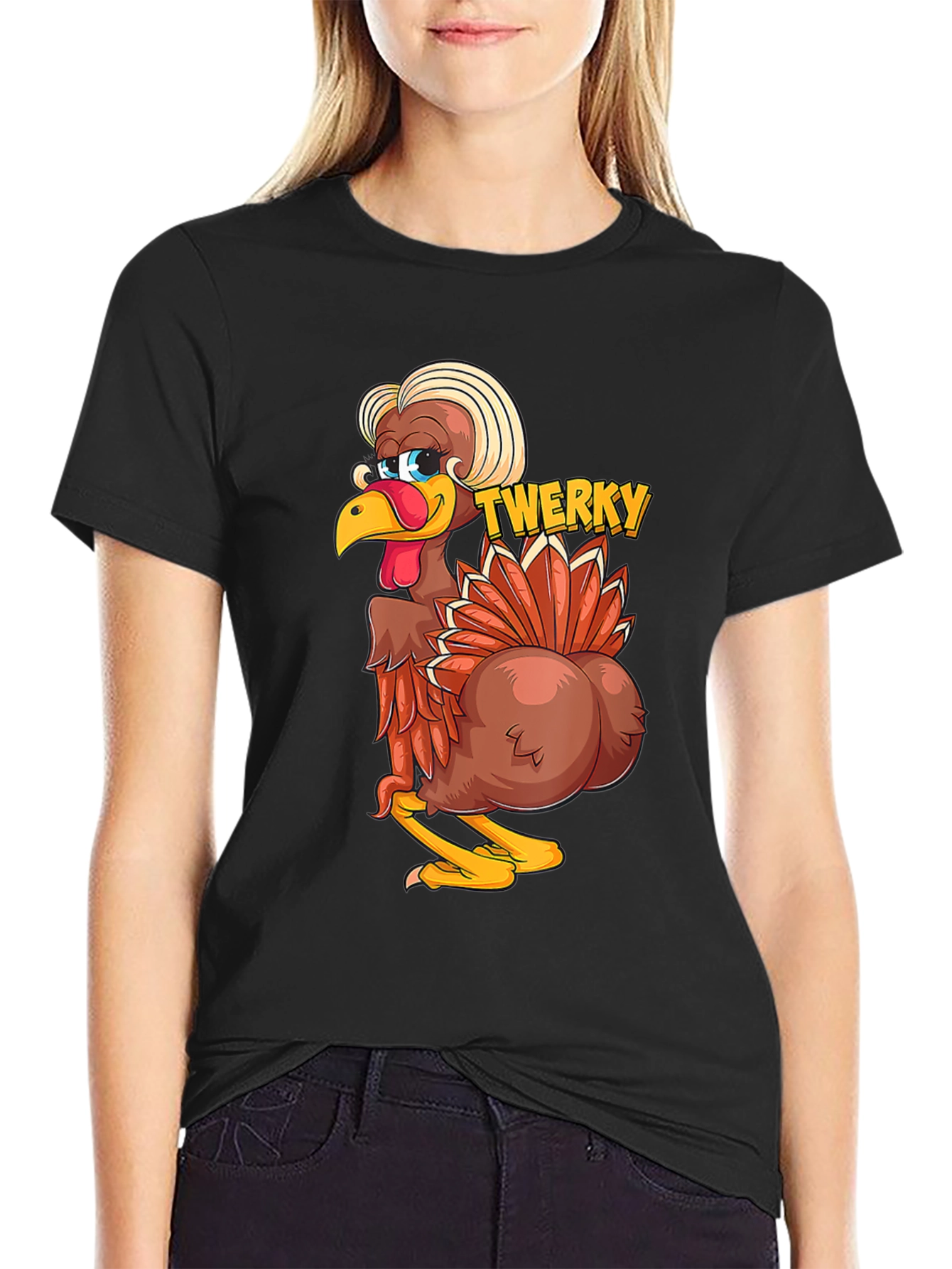 Funny Twerky Thanksgiving Turkey T-Shirt