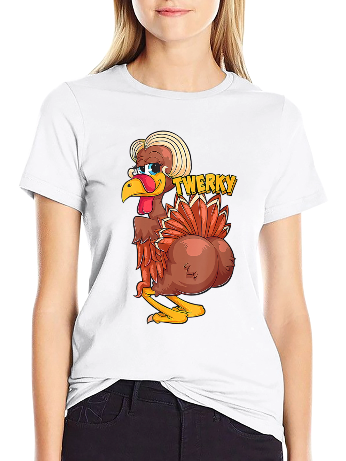 Funny Twerky Thanksgiving Turkey T-Shirt