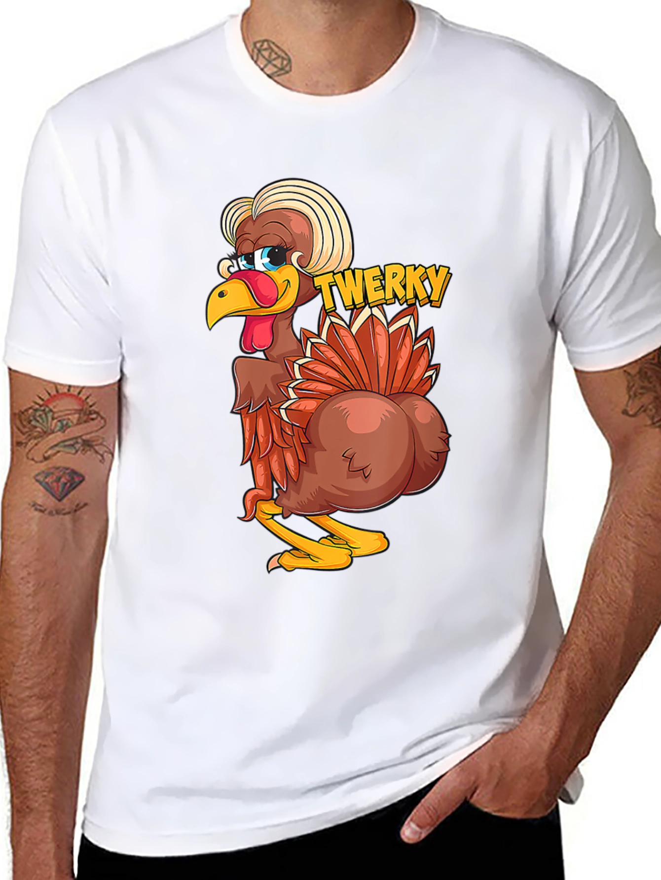 Funny Twerky Thanksgiving Turkey T-Shirt