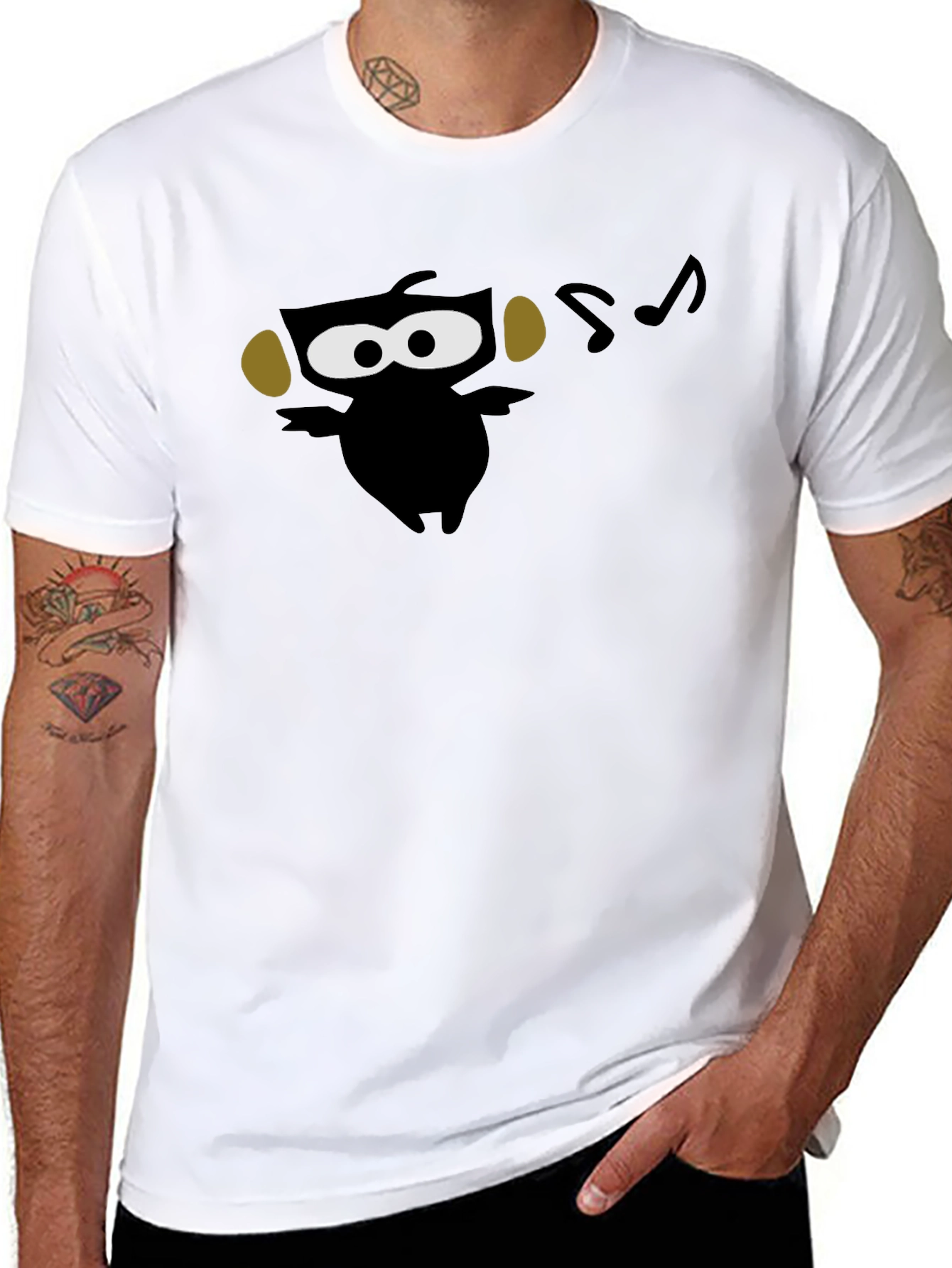Owl DJ Graphic Tee - Cool Music Lover Shirt
